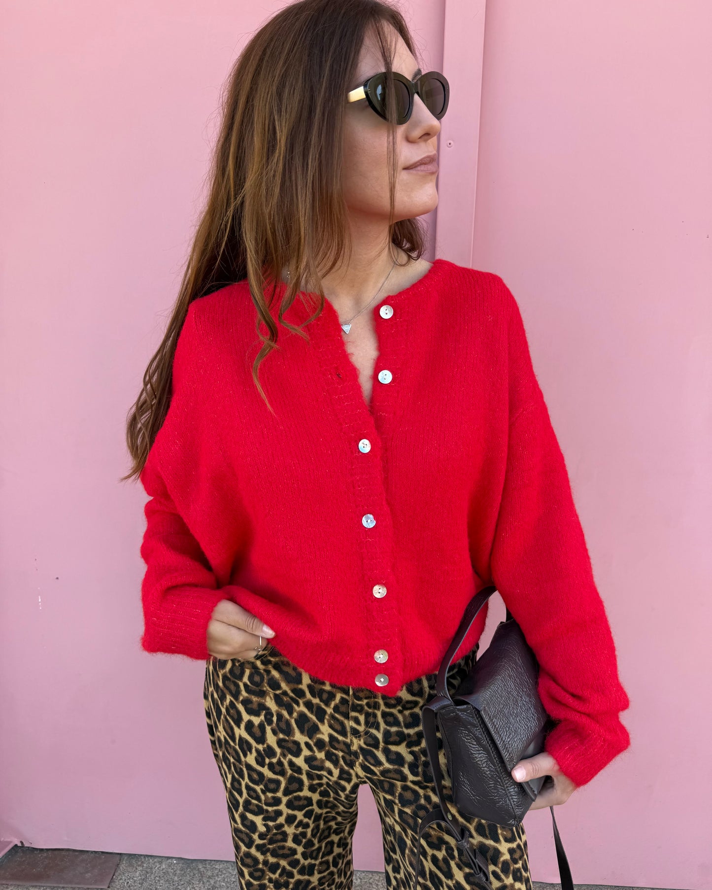 Cárdigan Olívia - Vermelho