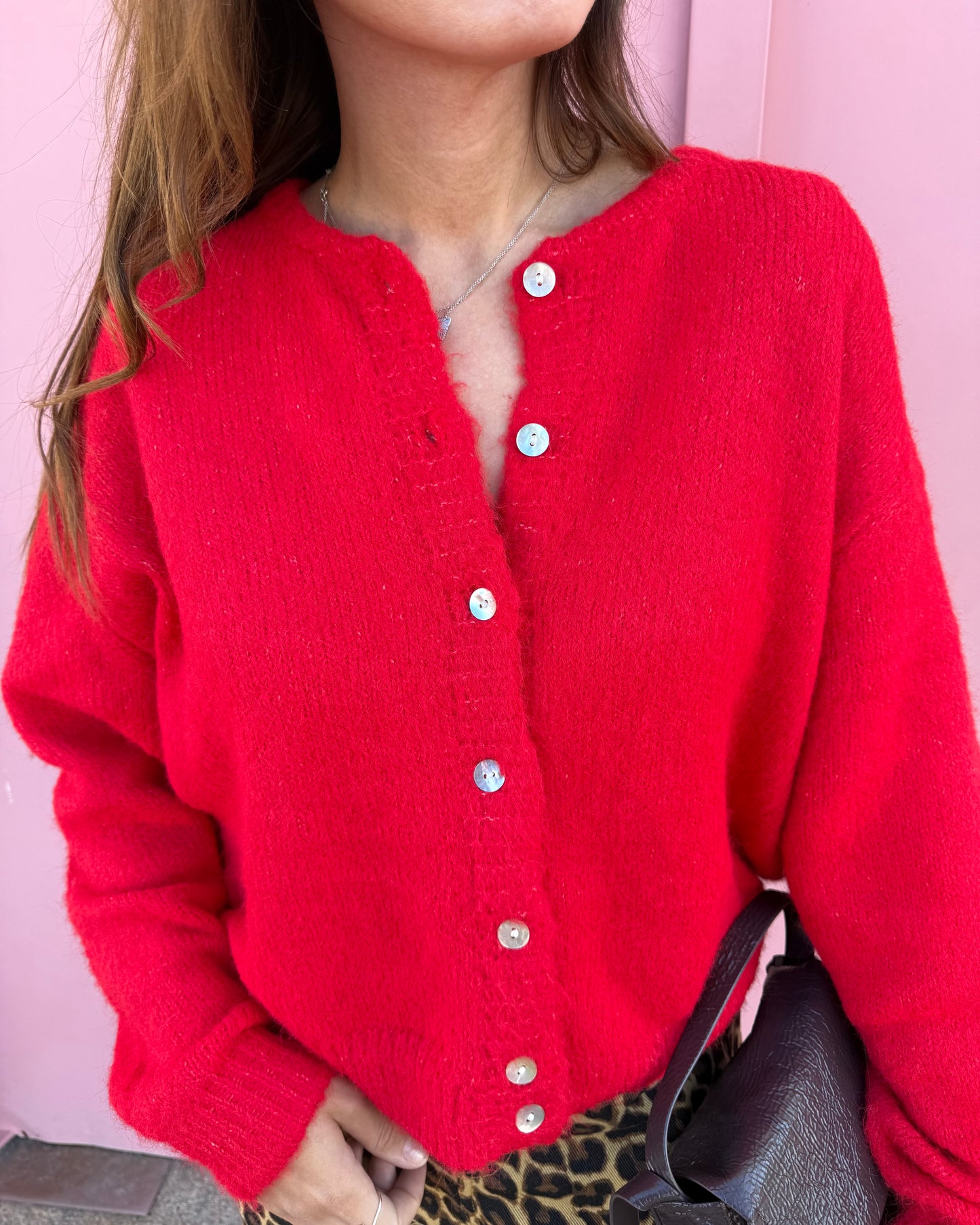 Cárdigan Olívia - Vermelho