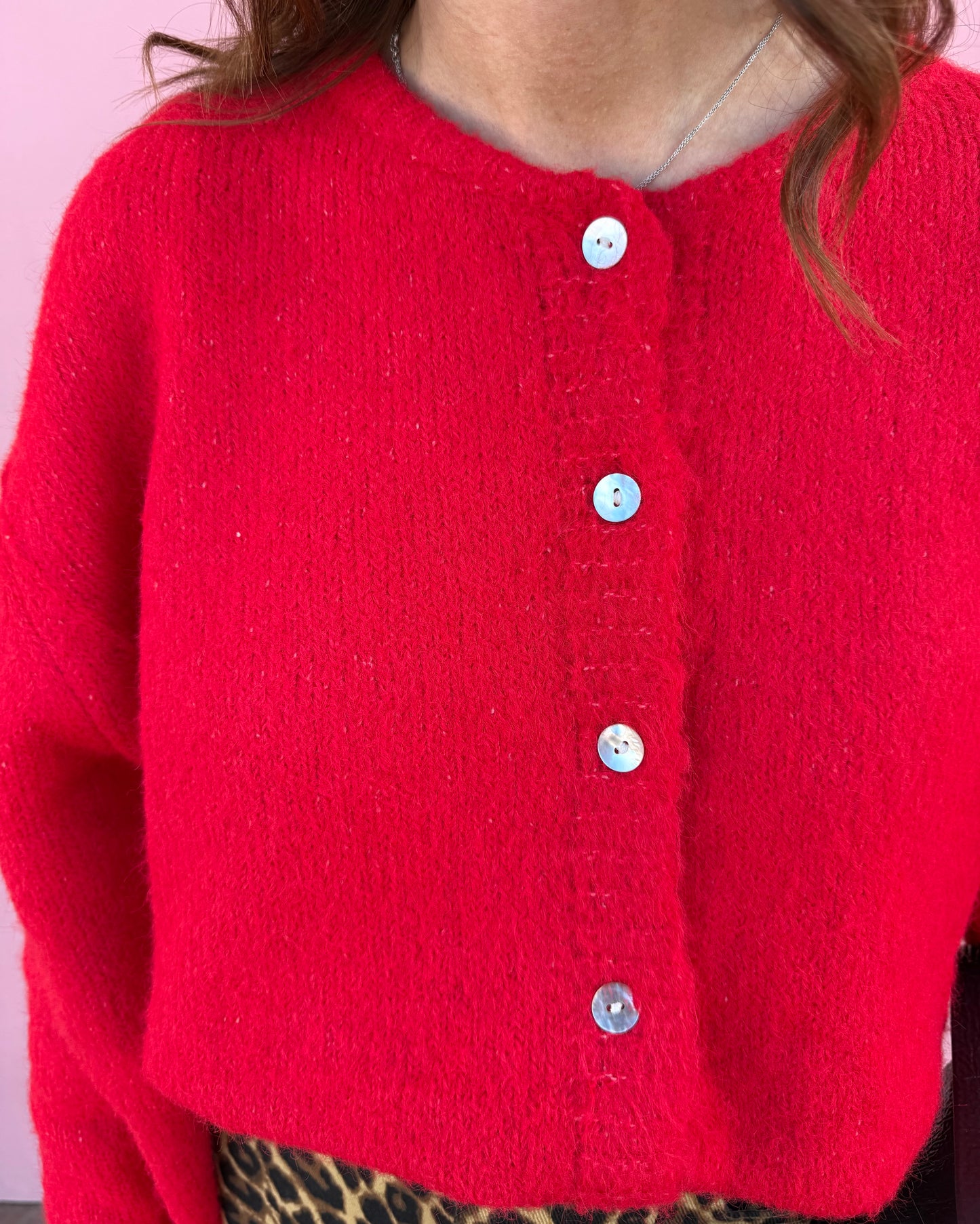 Cárdigan Olívia - Vermelho