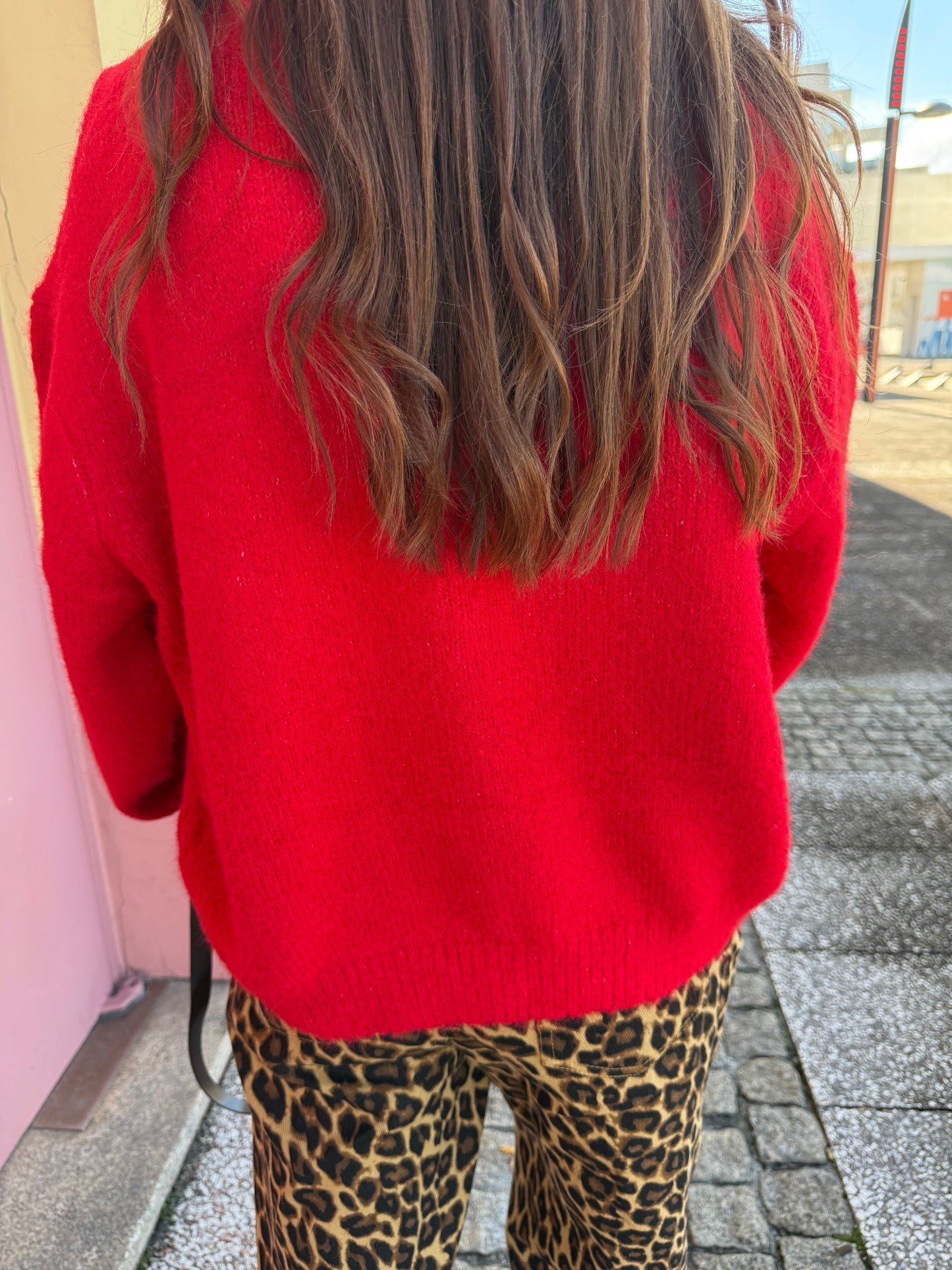 Cárdigan Olívia - Vermelho