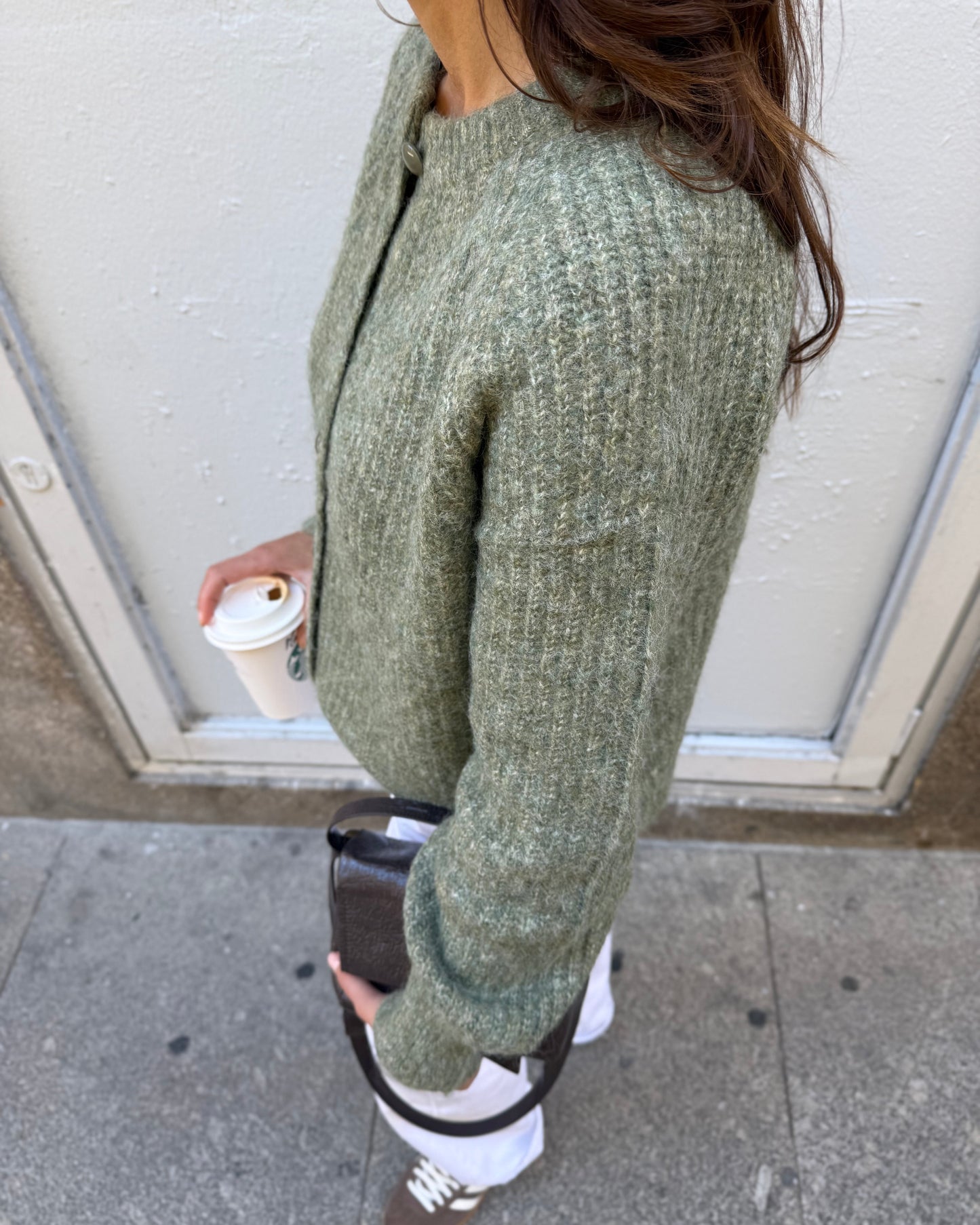 Cardigan Amélia - Verde - ( Pré-Venda - Envio até 09/12)