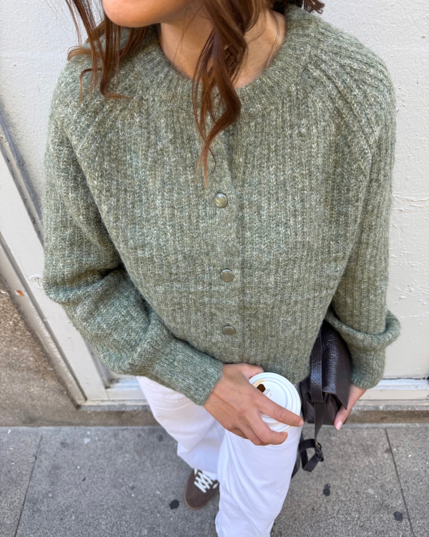 Cardigan Amélia - Verde - ( Pré-Venda - Envio até 09/12)