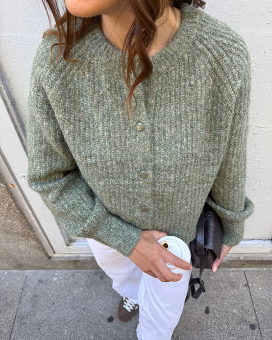 Cardigan Amélia - Verde - ( Pré-Venda - Envio até 09/12)