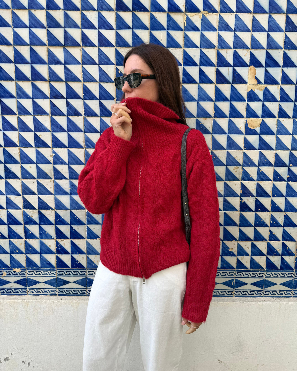 Cardigan Amália - Vermelho