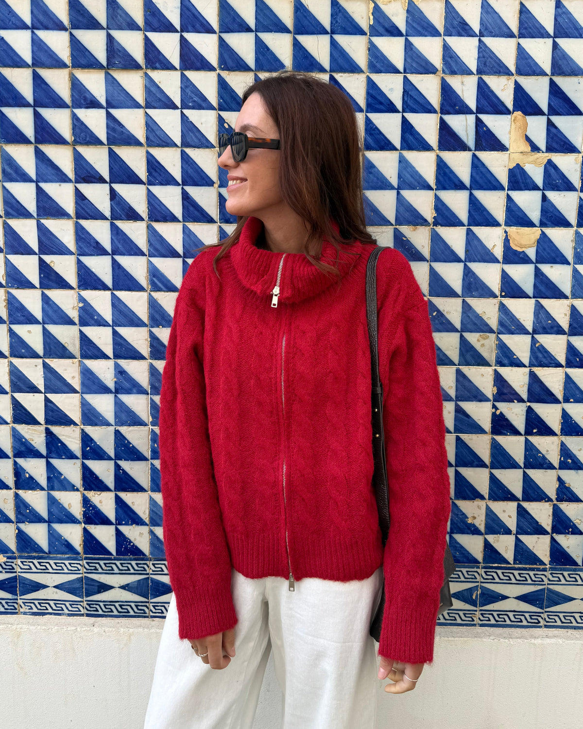 Cardigan Amália - Vermelho