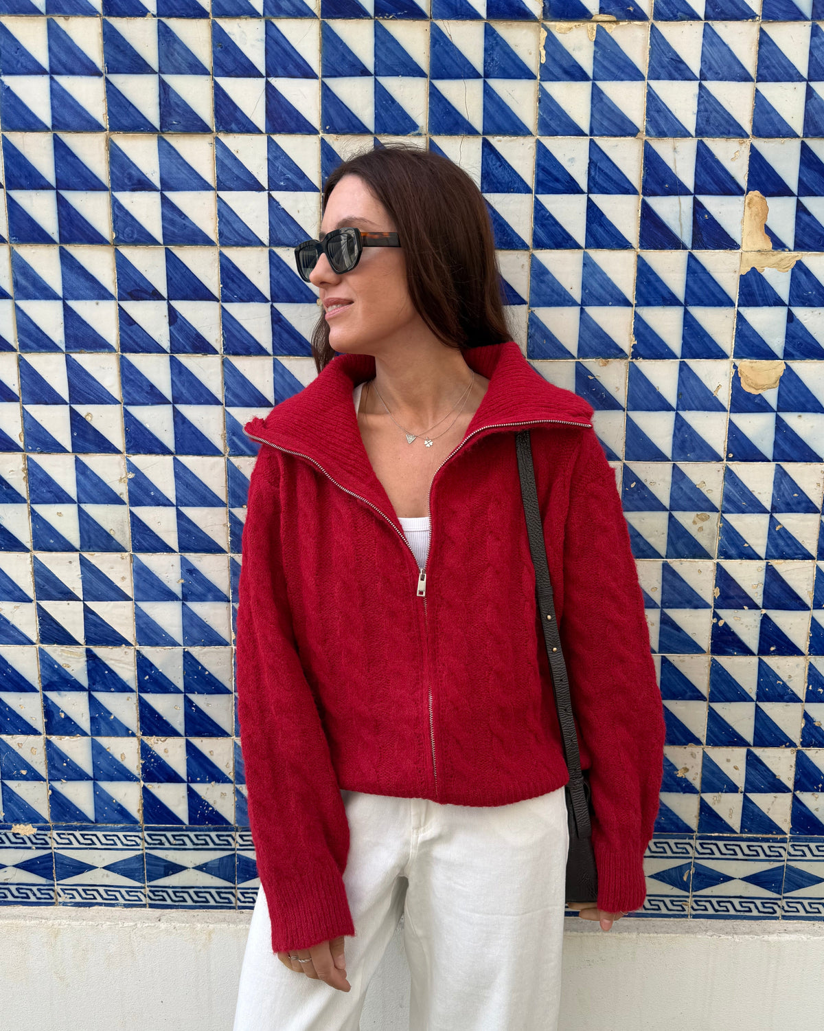 Cardigan Amália - Vermelho