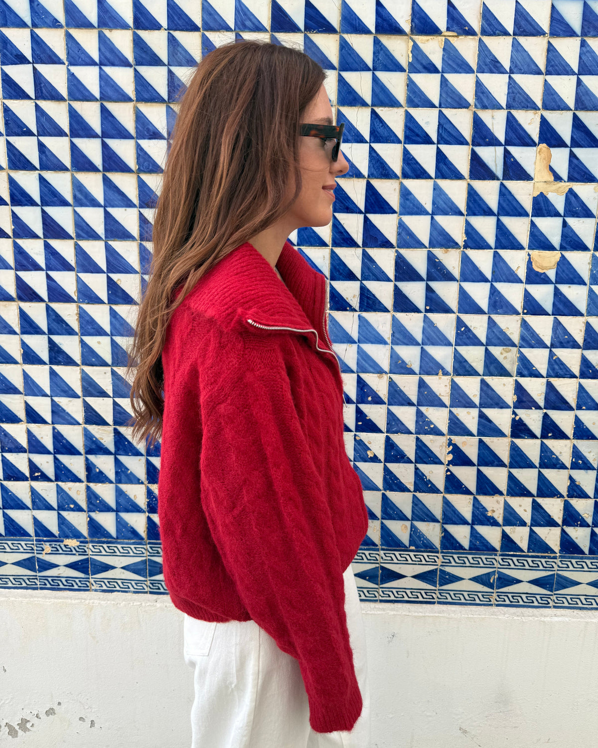 Cardigan Amália - Vermelho