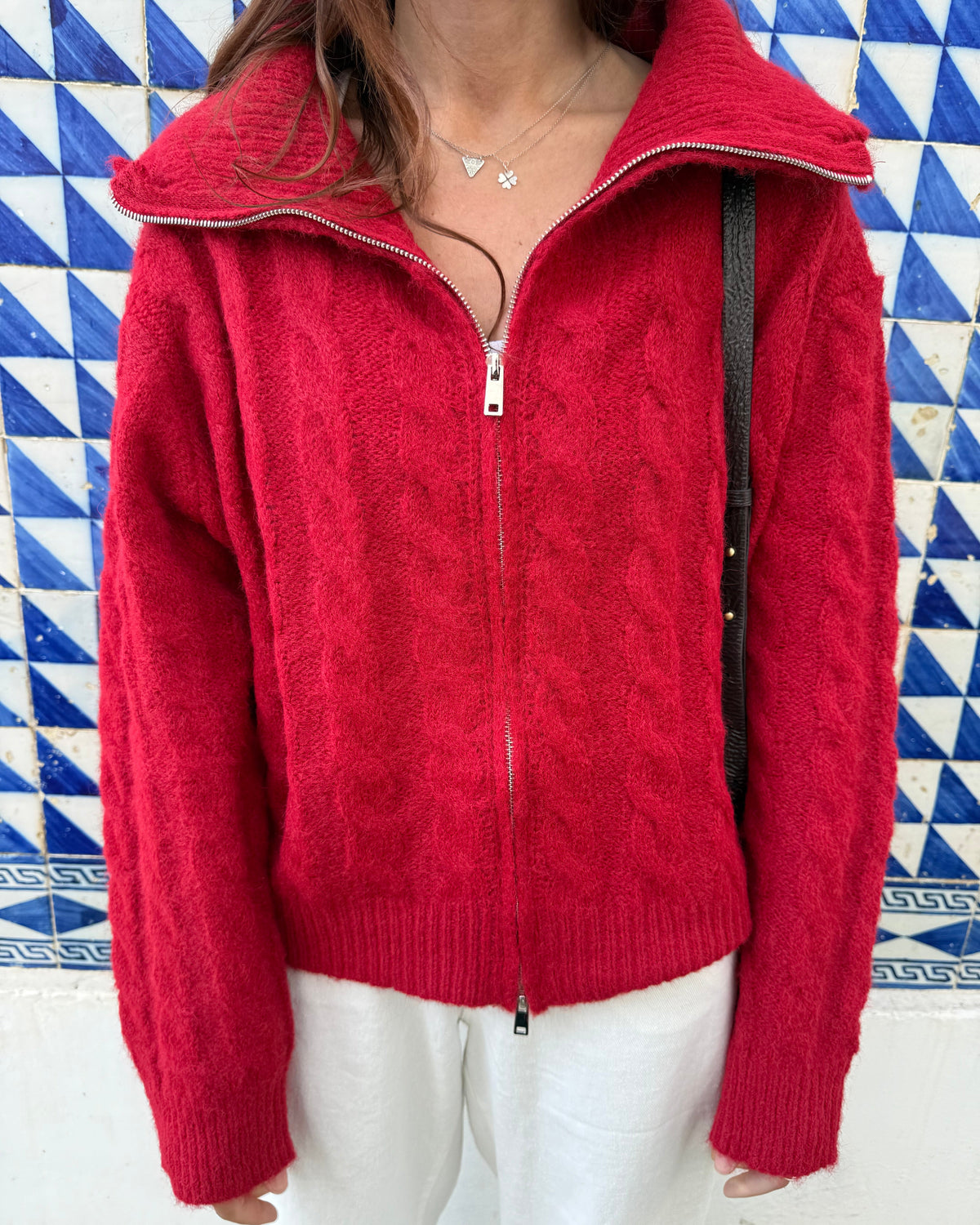 Cardigan Amália - Vermelho
