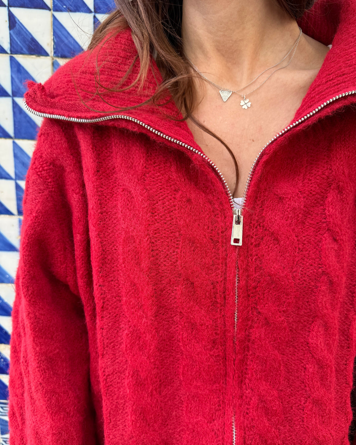Cardigan Amália - Vermelho