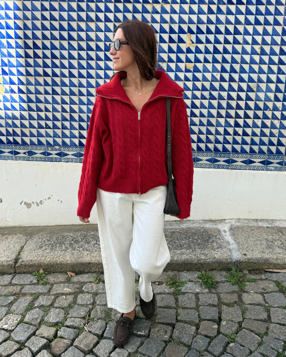 Cardigan Amália - Vermelho