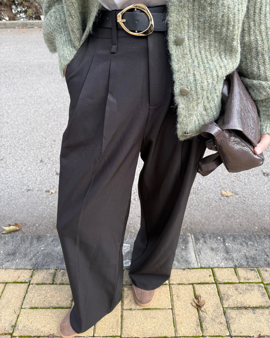 Calças de Alfaiataria Expresso - Preto