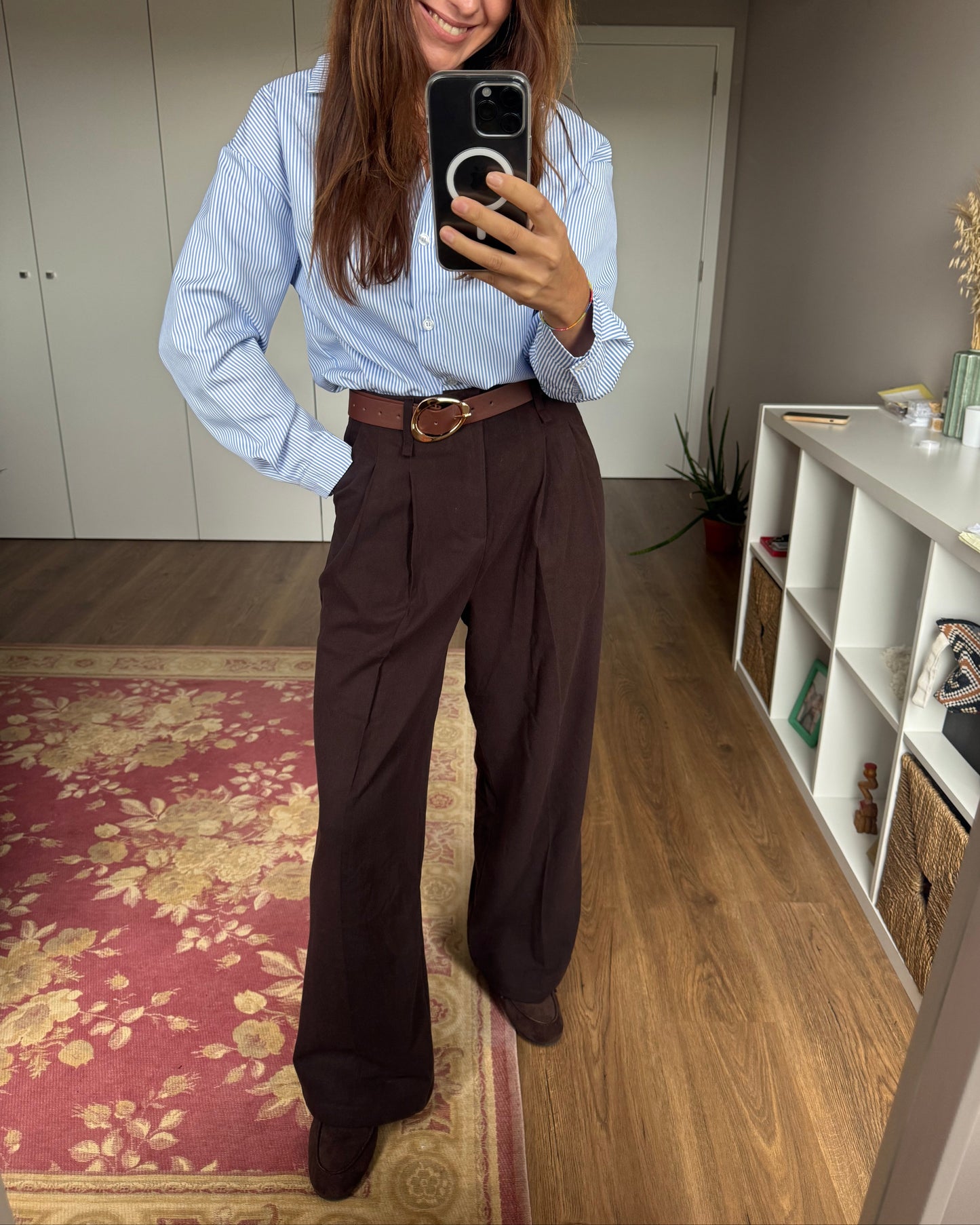 Calças de Alfaiataria Soft - Cofee - ( Pré-Venda - Envio até 09/12)