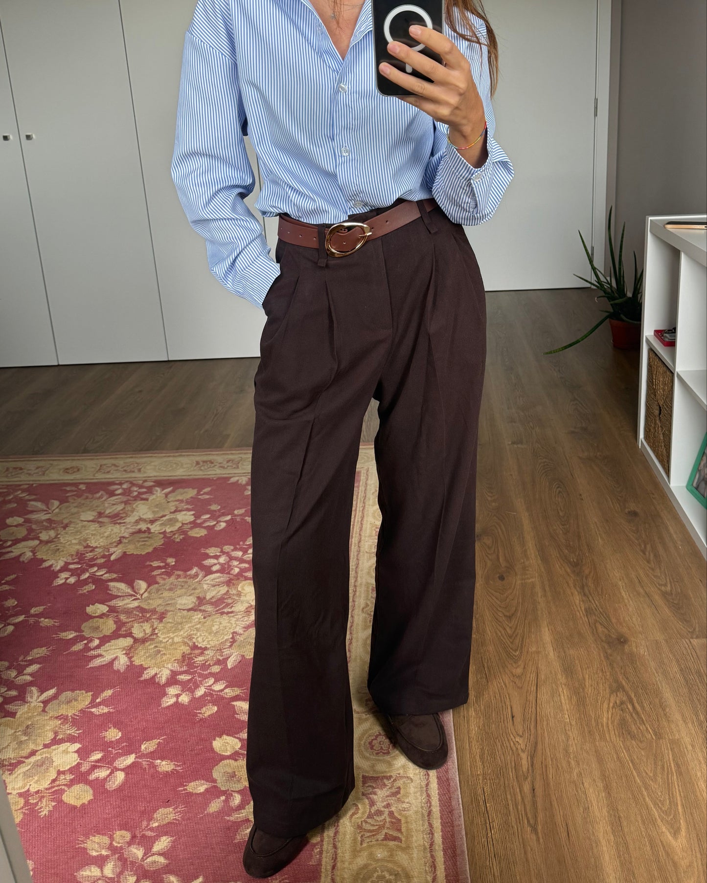 Calças de Alfaiataria Soft - Cofee - ( Pré-Venda - Envio até 09/12)