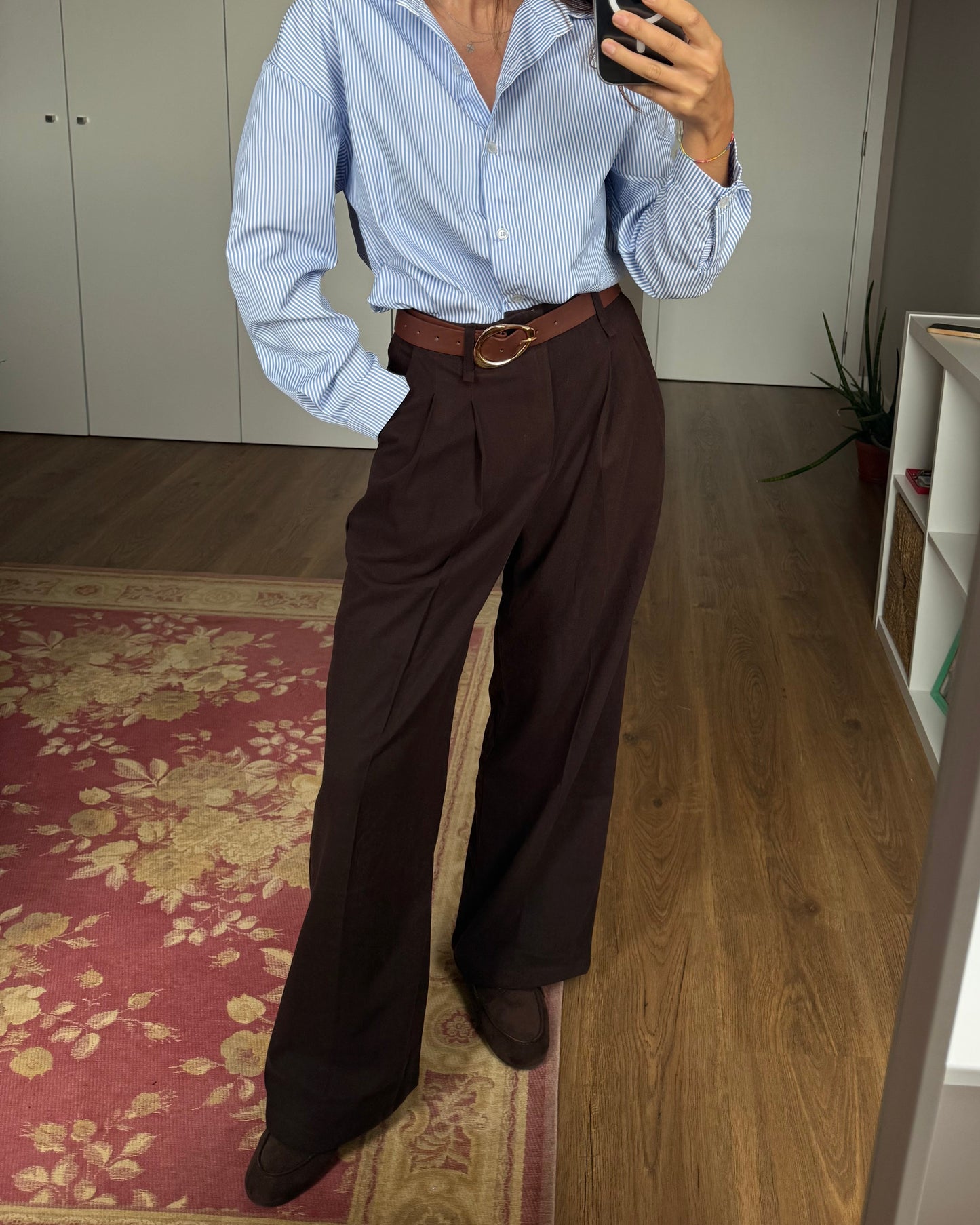 Calças de Alfaiataria Soft - Cofee - ( Pré-Venda - Envio até 09/12)