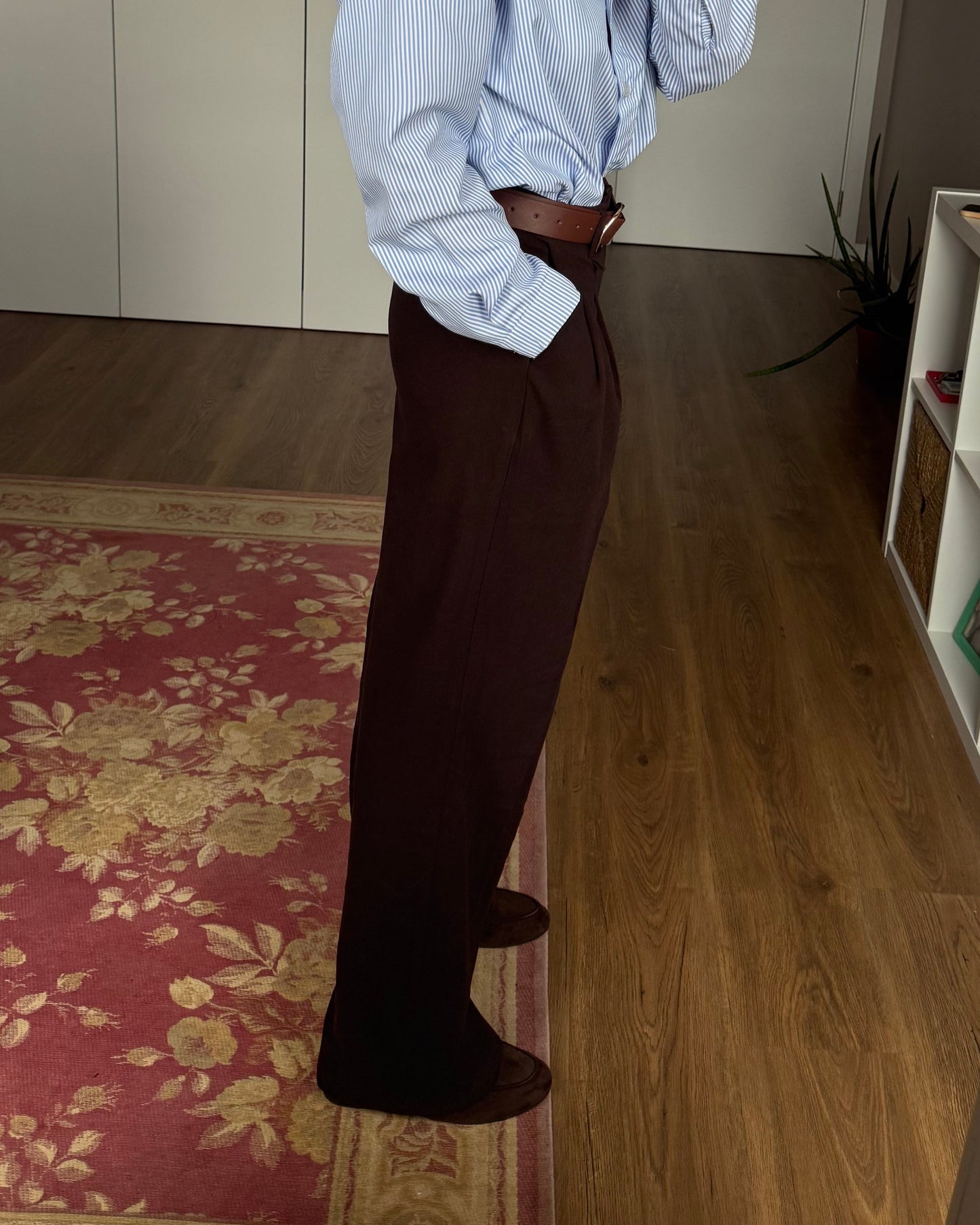 Calças de Alfaiataria Soft - Cofee - ( Pré-Venda - Envio até 09/12)