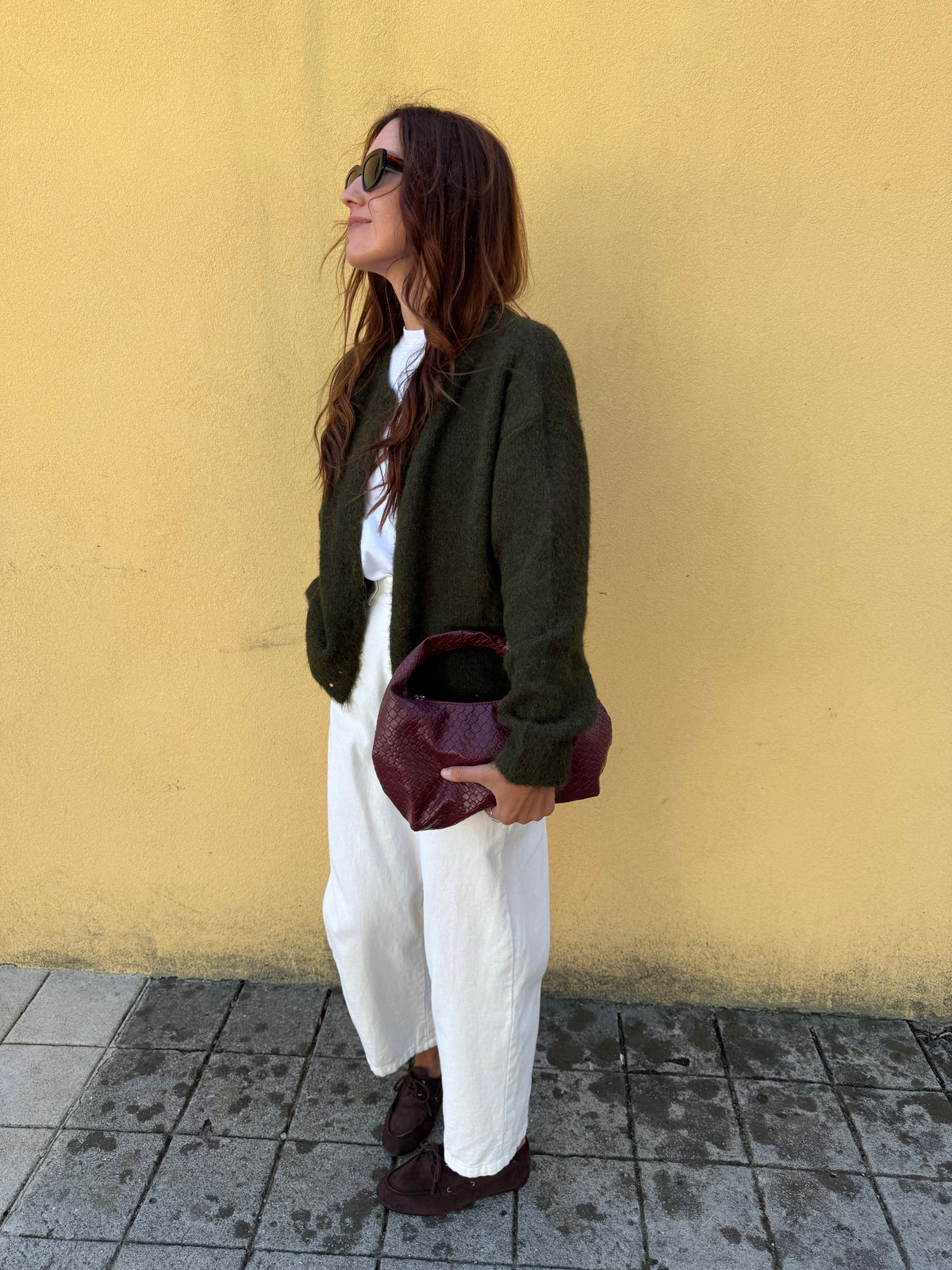 Cardigan Olívia - Verde Azeitona