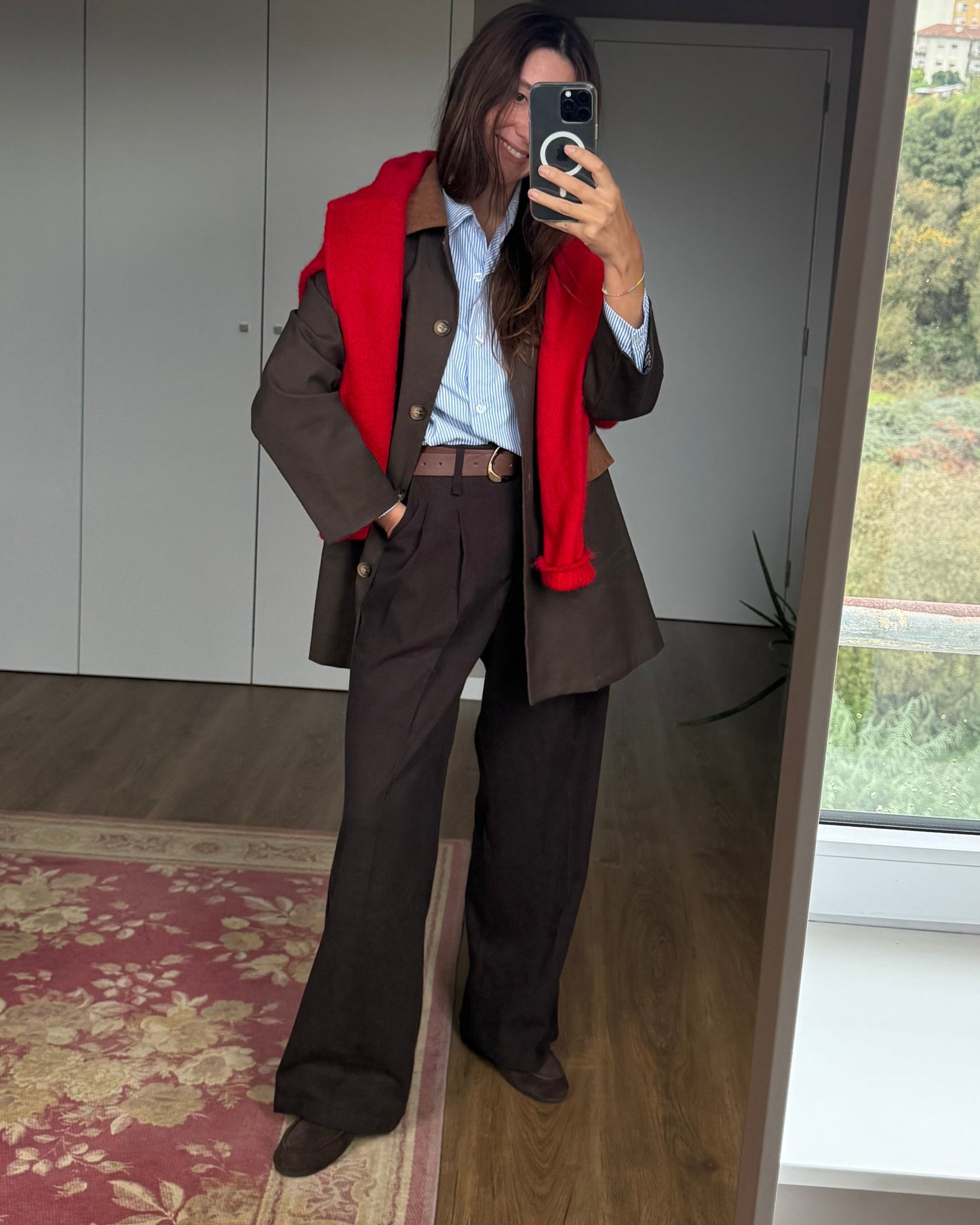 Calças de Alfaiataria Soft - Cofee - ( Pré-Venda - Envio até 09/12)