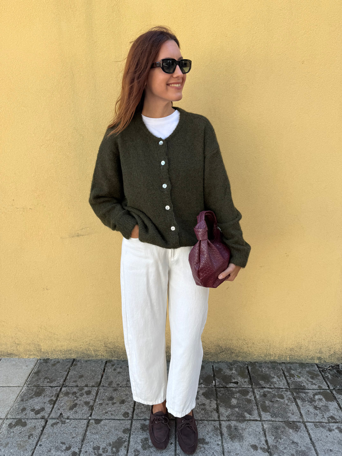 Cardigan Olívia - Verde Azeitona