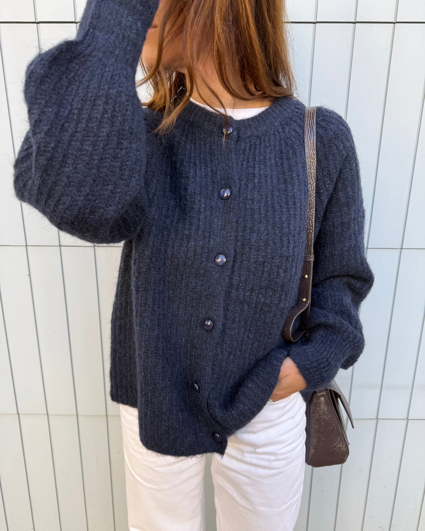 Cardigan Amélia - Azul Marinho