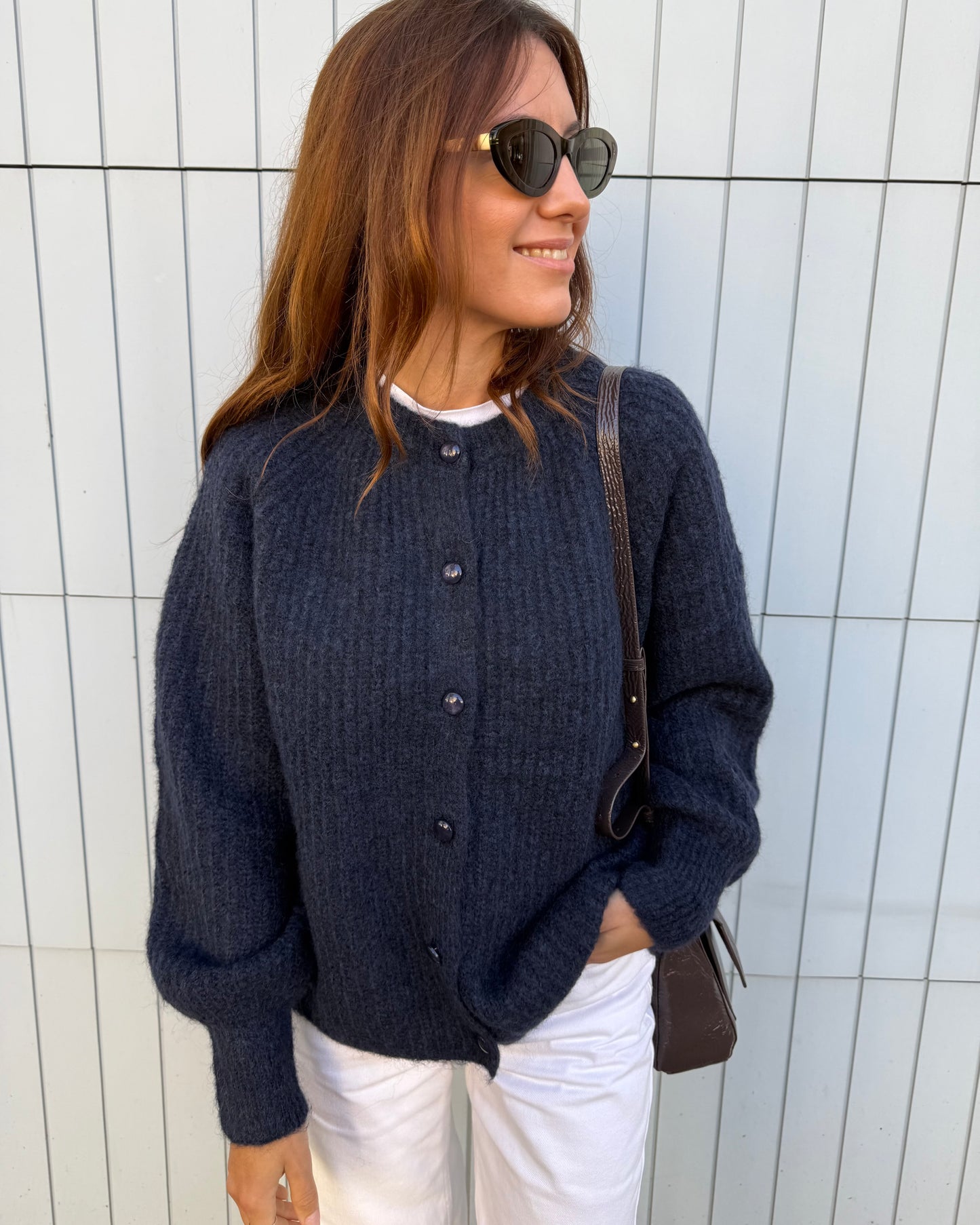Cardigan Amélia - Azul Marinho