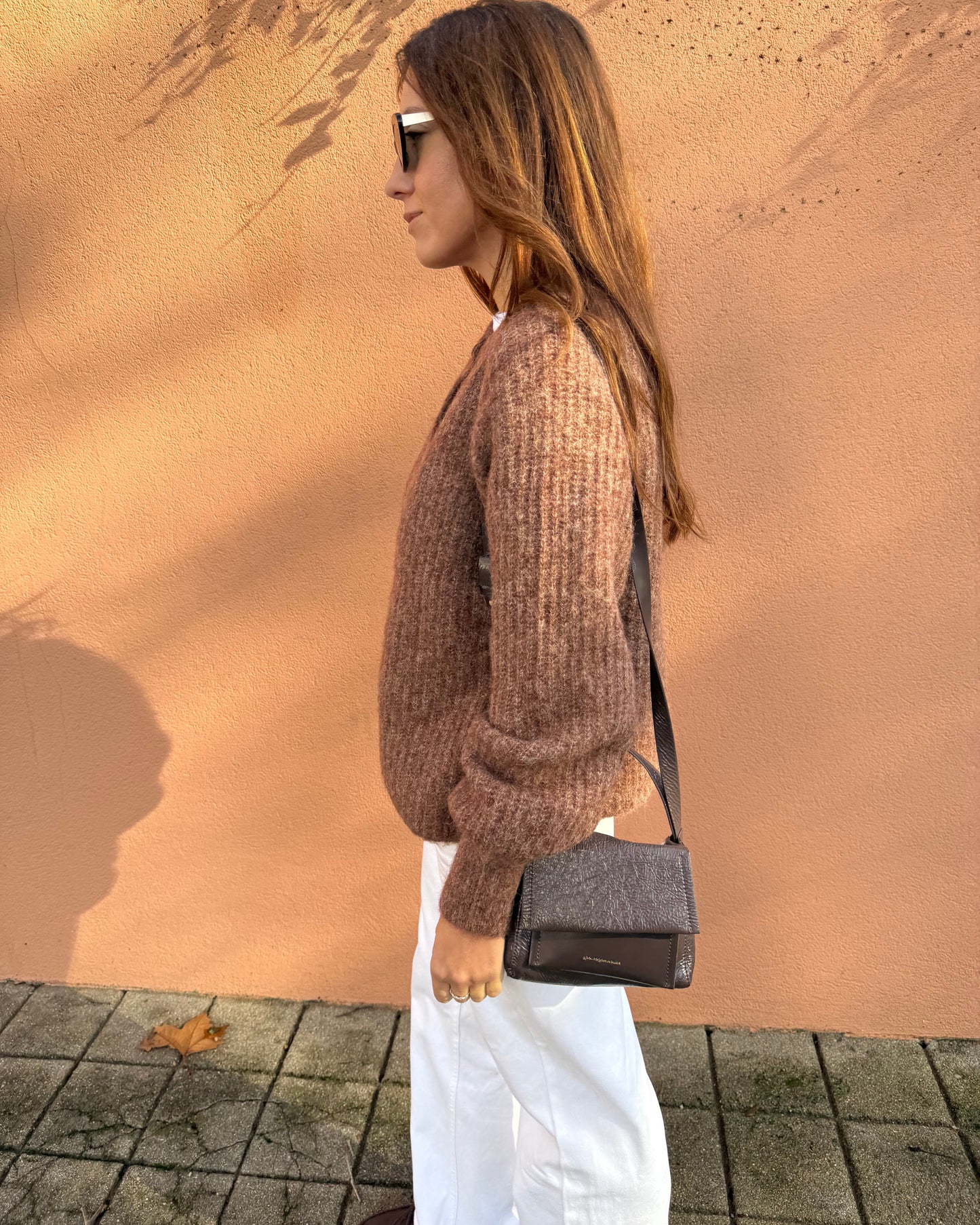 Cardigan Amélia - Castanho ( Pré-venda - Envio até 09/12)