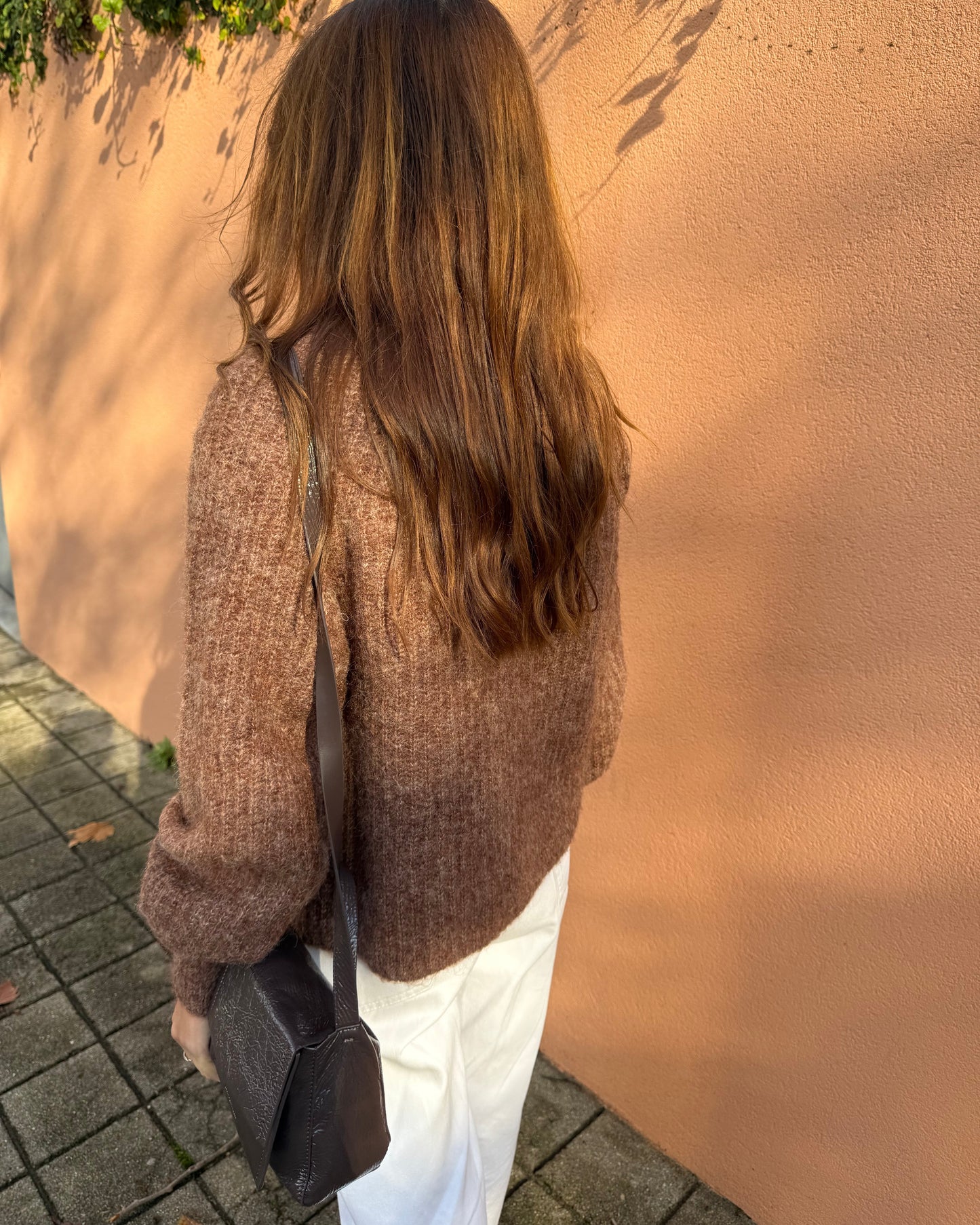 Cardigan Amélia - Castanho ( Pré-venda - Envio até 09/12)