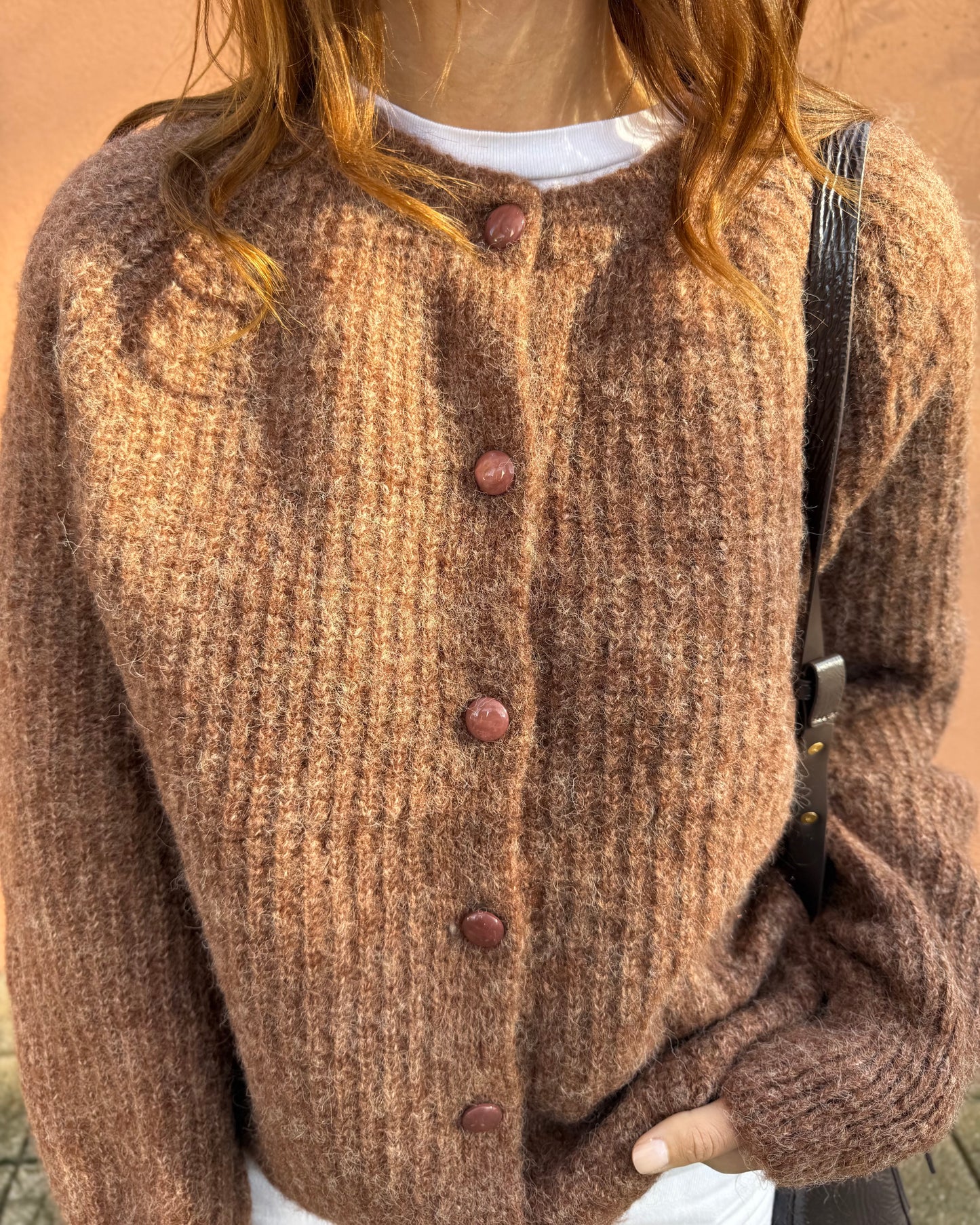 Cardigan Amélia - Castanho ( Pré-venda - Envio até 09/12)