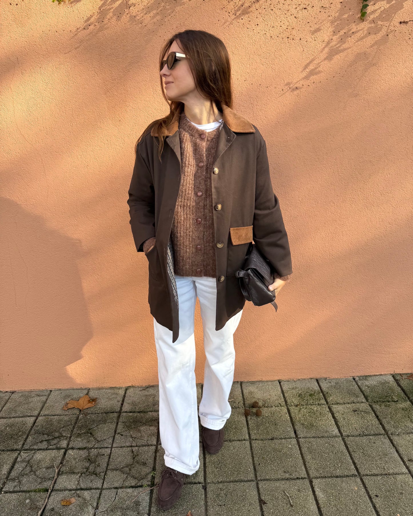 Cardigan Amélia - Castanho ( Pré-venda - Envio até 09/12)