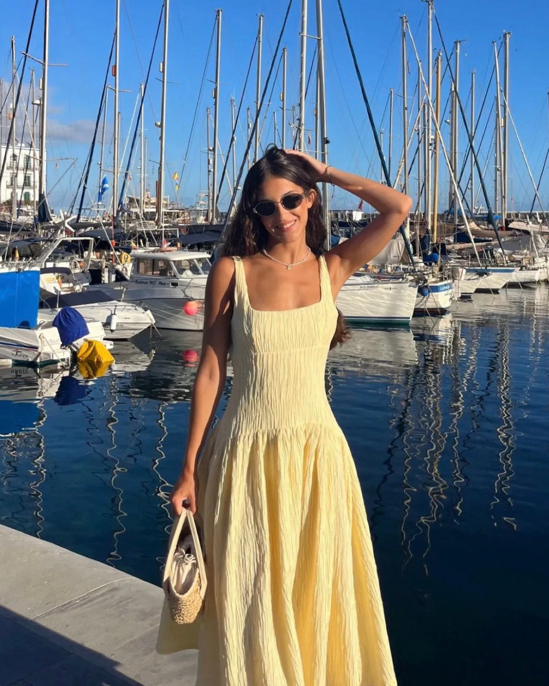 Vestido Alicante - Amarelo Manteiga
