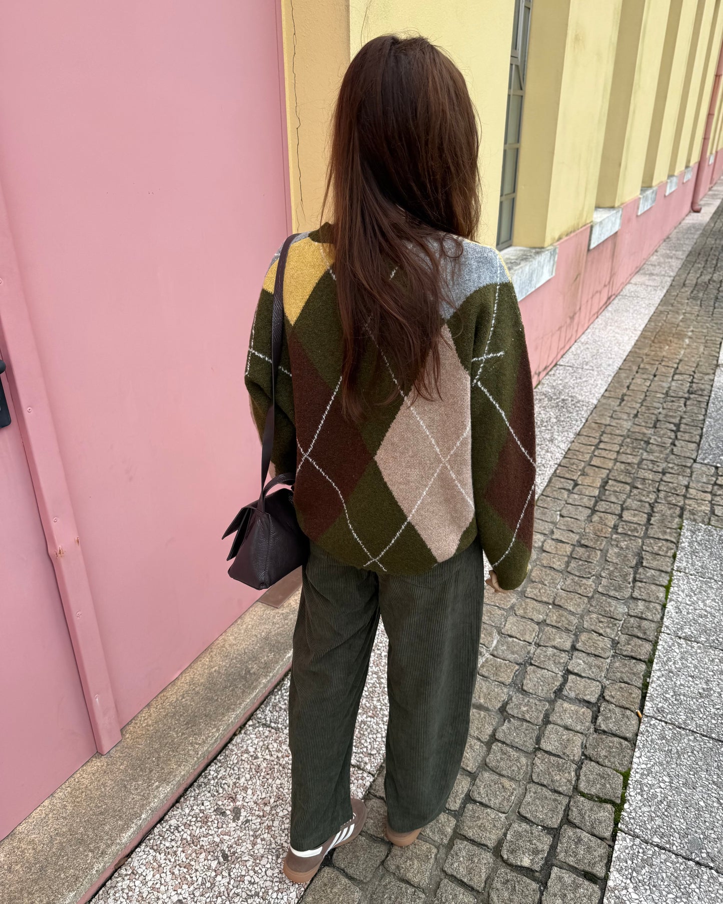 Calças Bombazina Cáqui