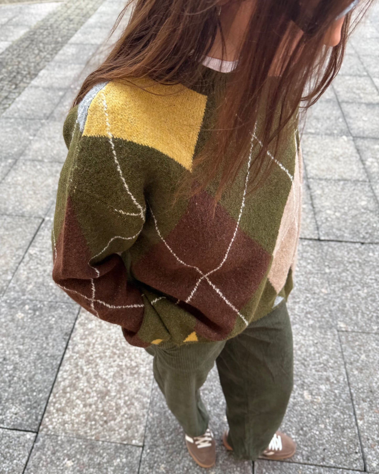 Camisola Losangos Cáqui