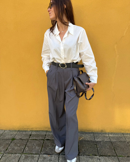 Calças de Alfaiataria Expresso - Cinzento