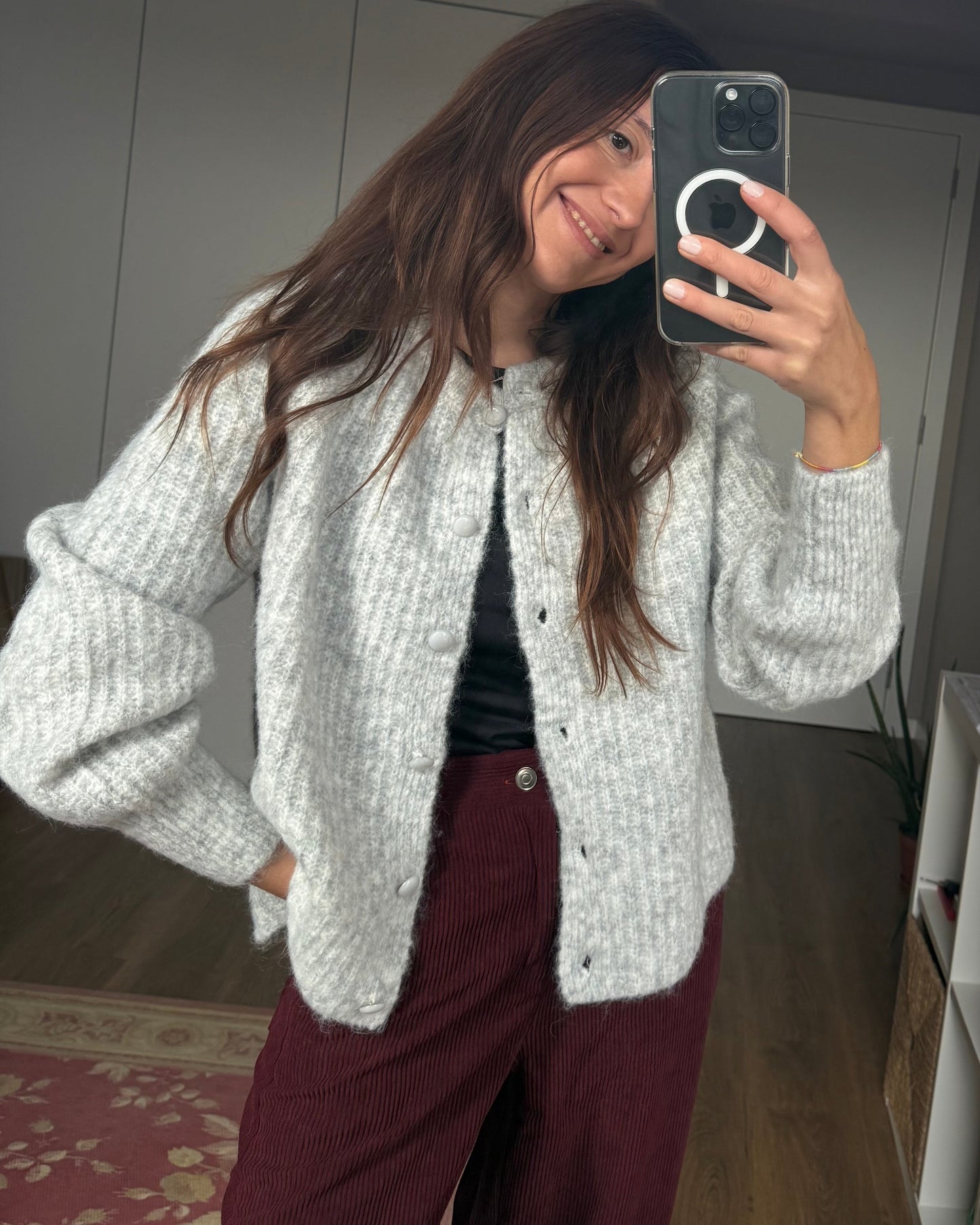 Cardigan Amélia - Cinzento