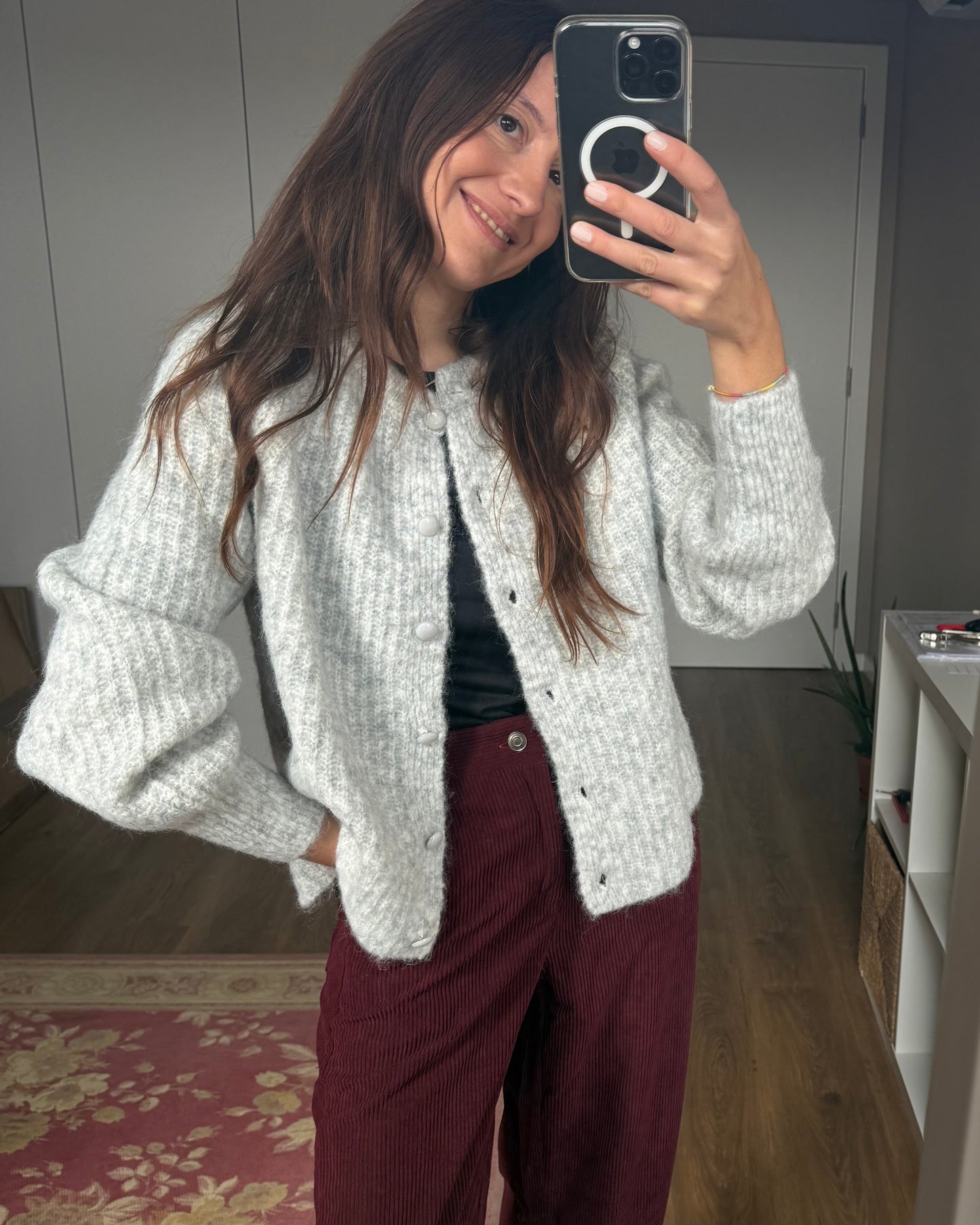 Cardigan Amélia - Cinzento