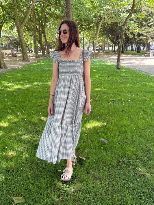 Vestido Lucca - Vichy Verde