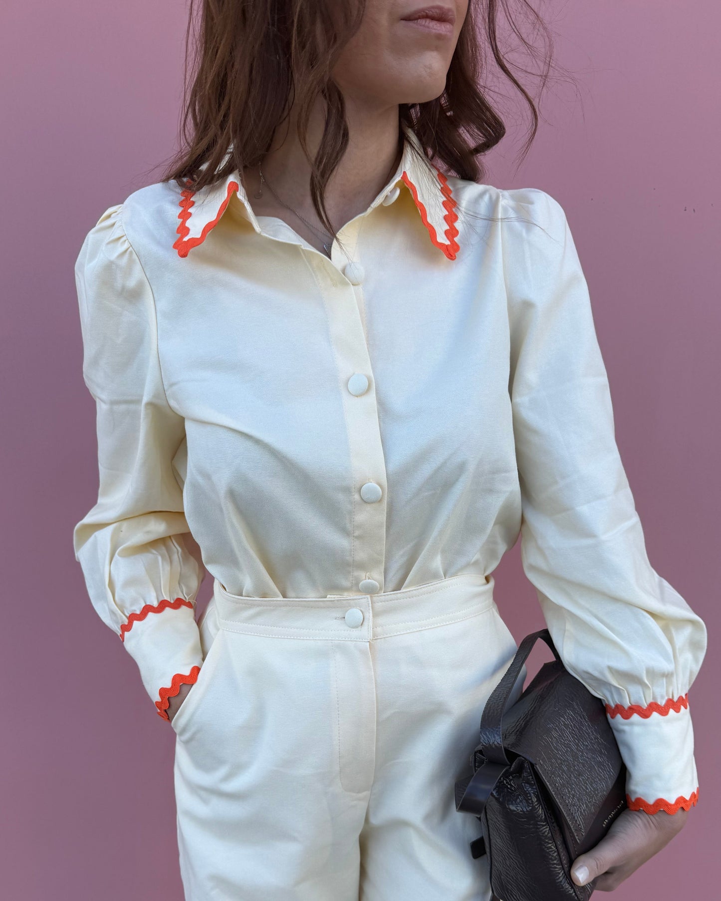 Camisa Siena - Amarelo Pastel