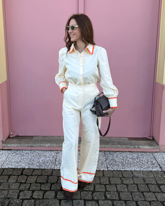 Calças Siena - Amarelo Pastel