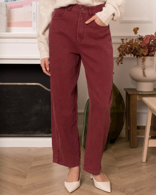 Jeans Bordeaux - Pré-venda (Envio até 17/07)