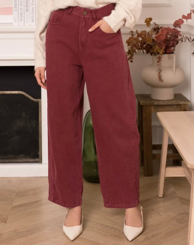 Jeans Bordeaux - Pré-venda (Envio até 17/07)