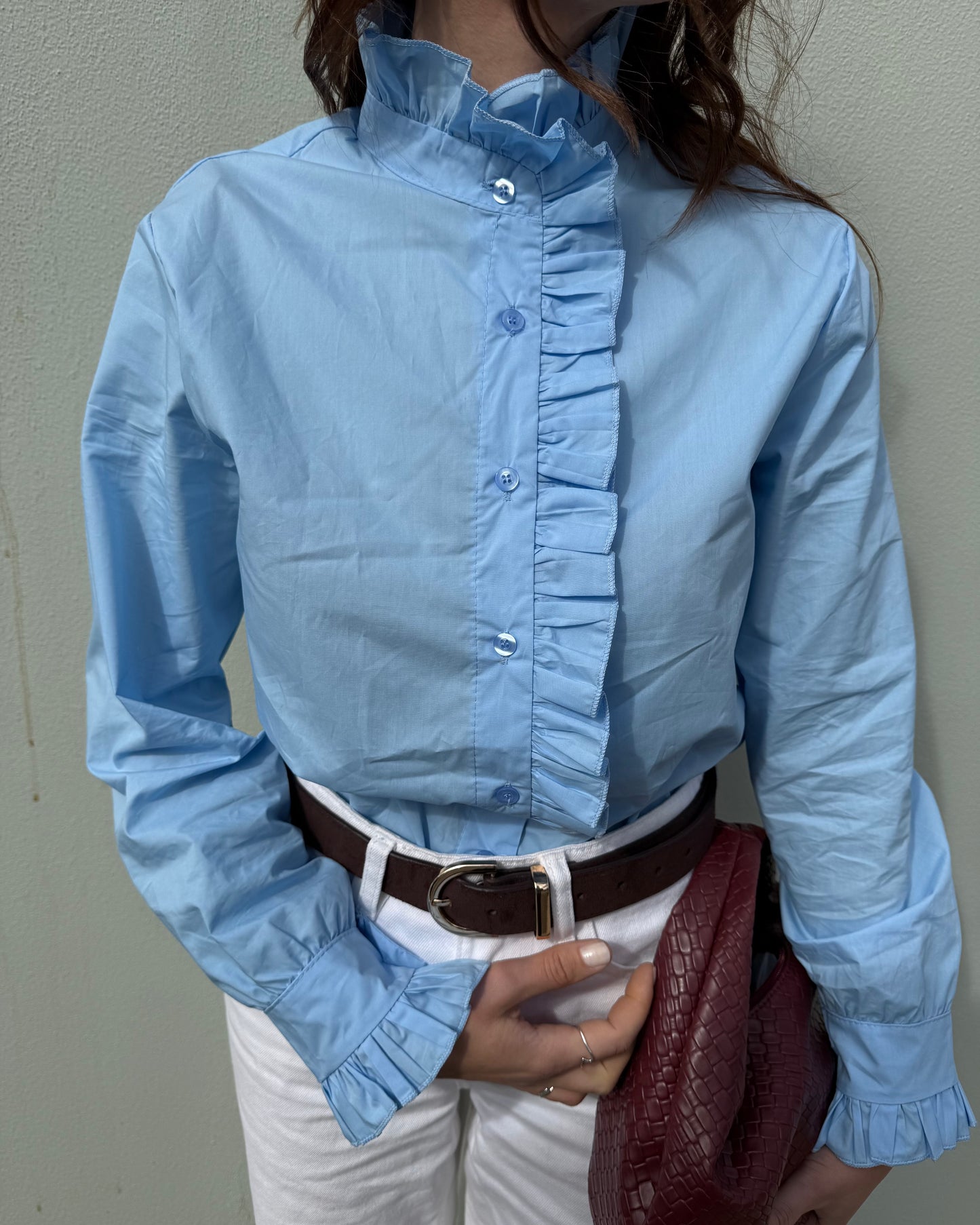 Camisa Beatriz - Azul Celeste