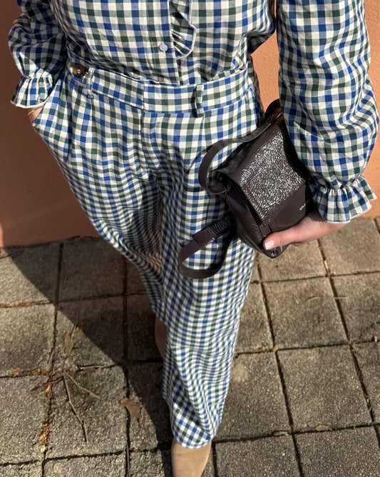 Calças Verona (Xadrez Azul e Verde)
