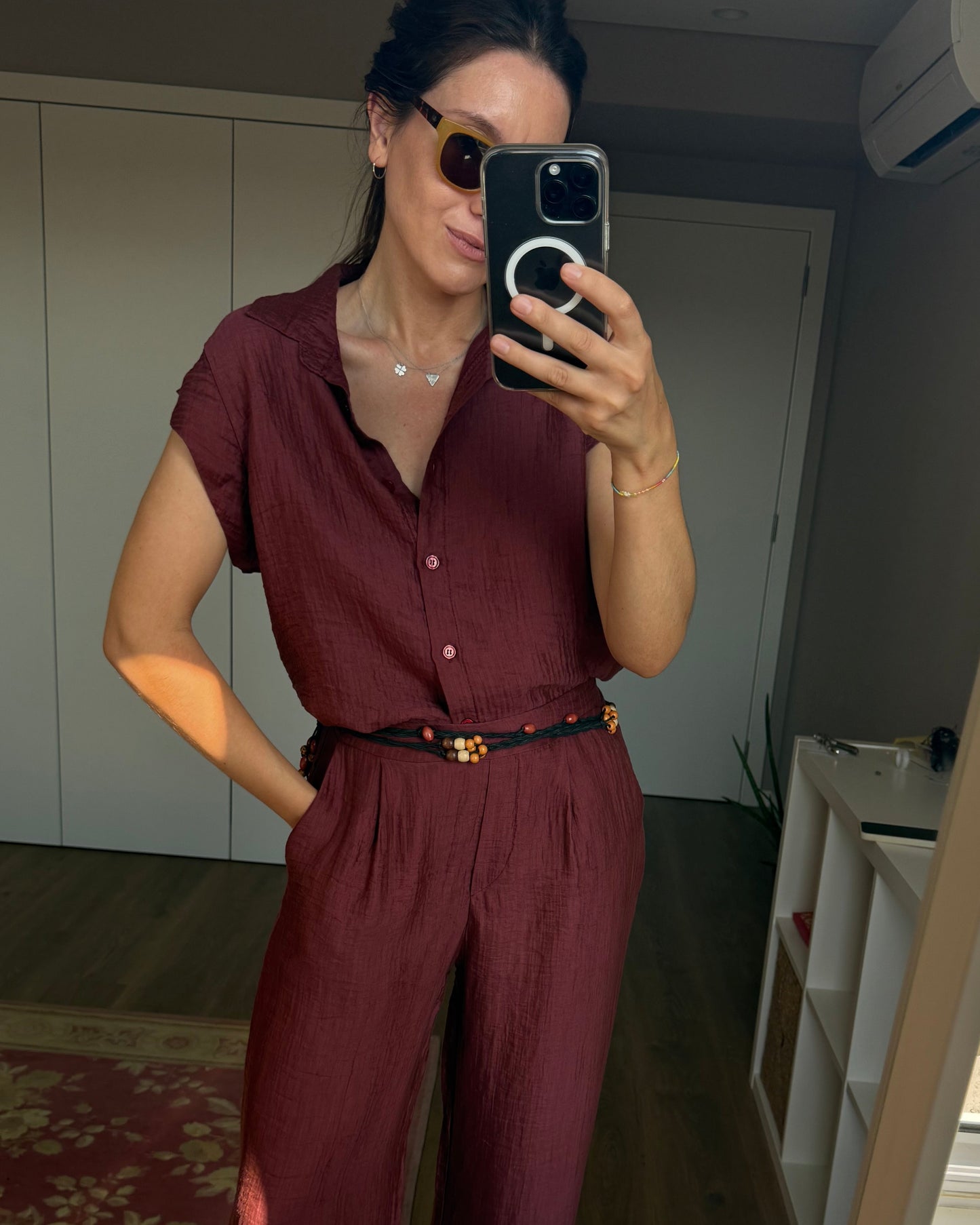 Camisa Almar - Burgundy