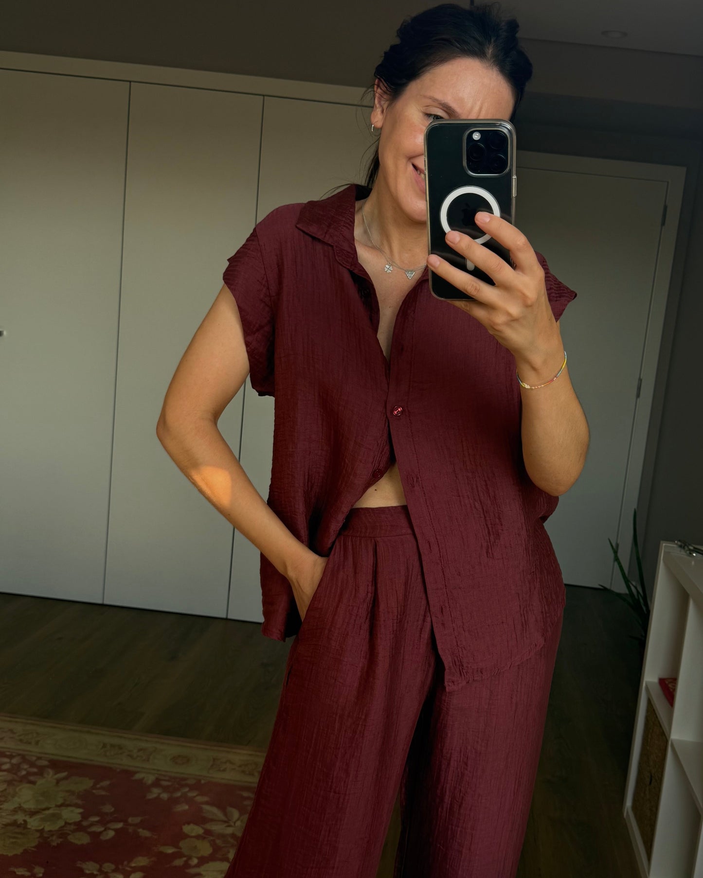 Camisa Almar - Burgundy