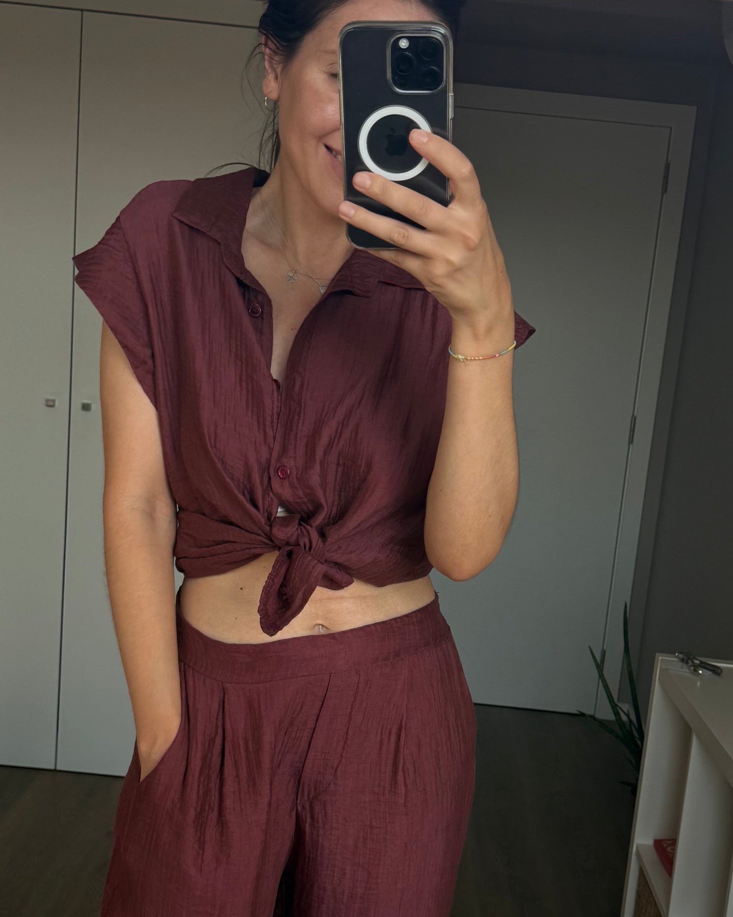 Camisa Almar - Burgundy