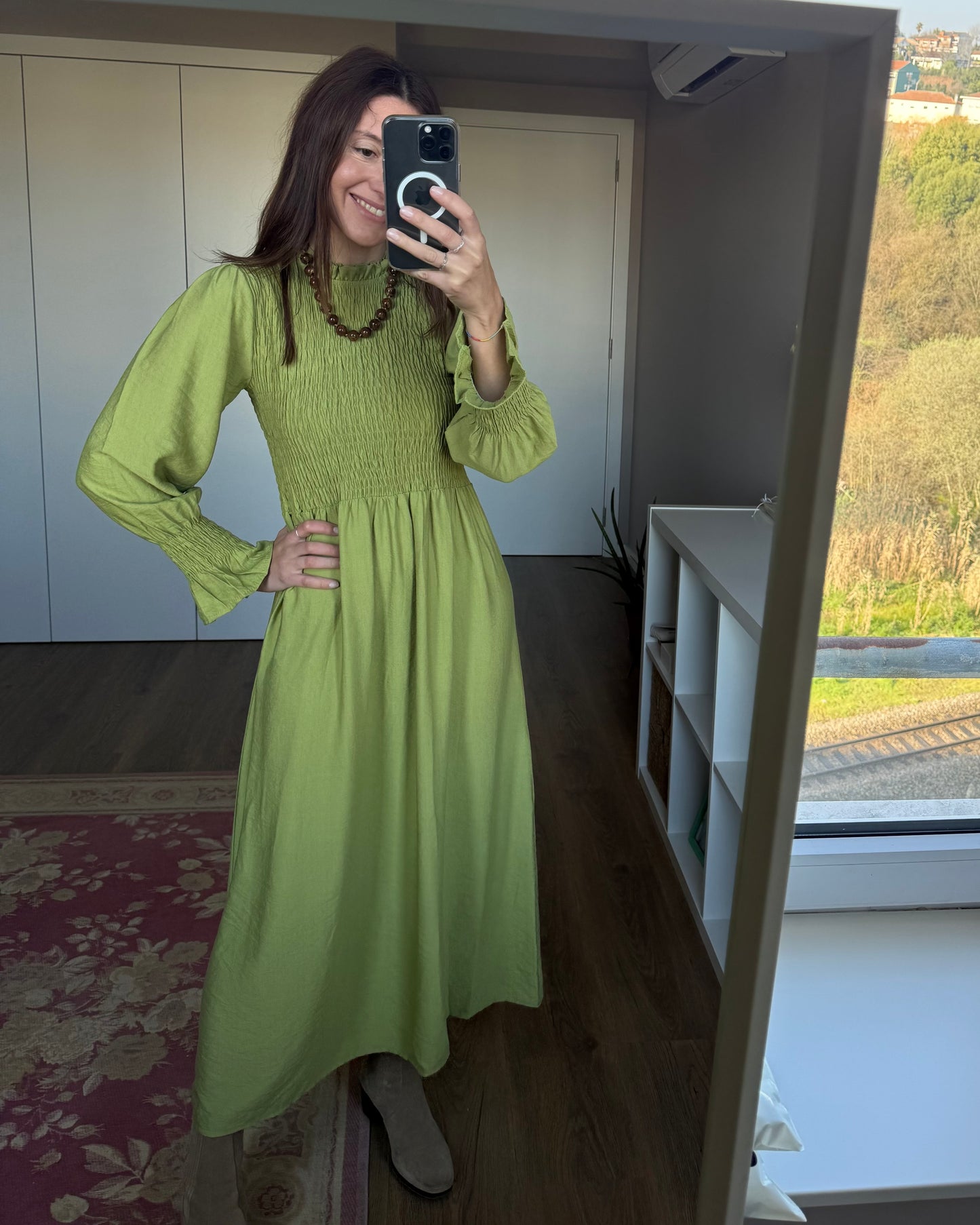 Vestido Matilde - Verde Oliva