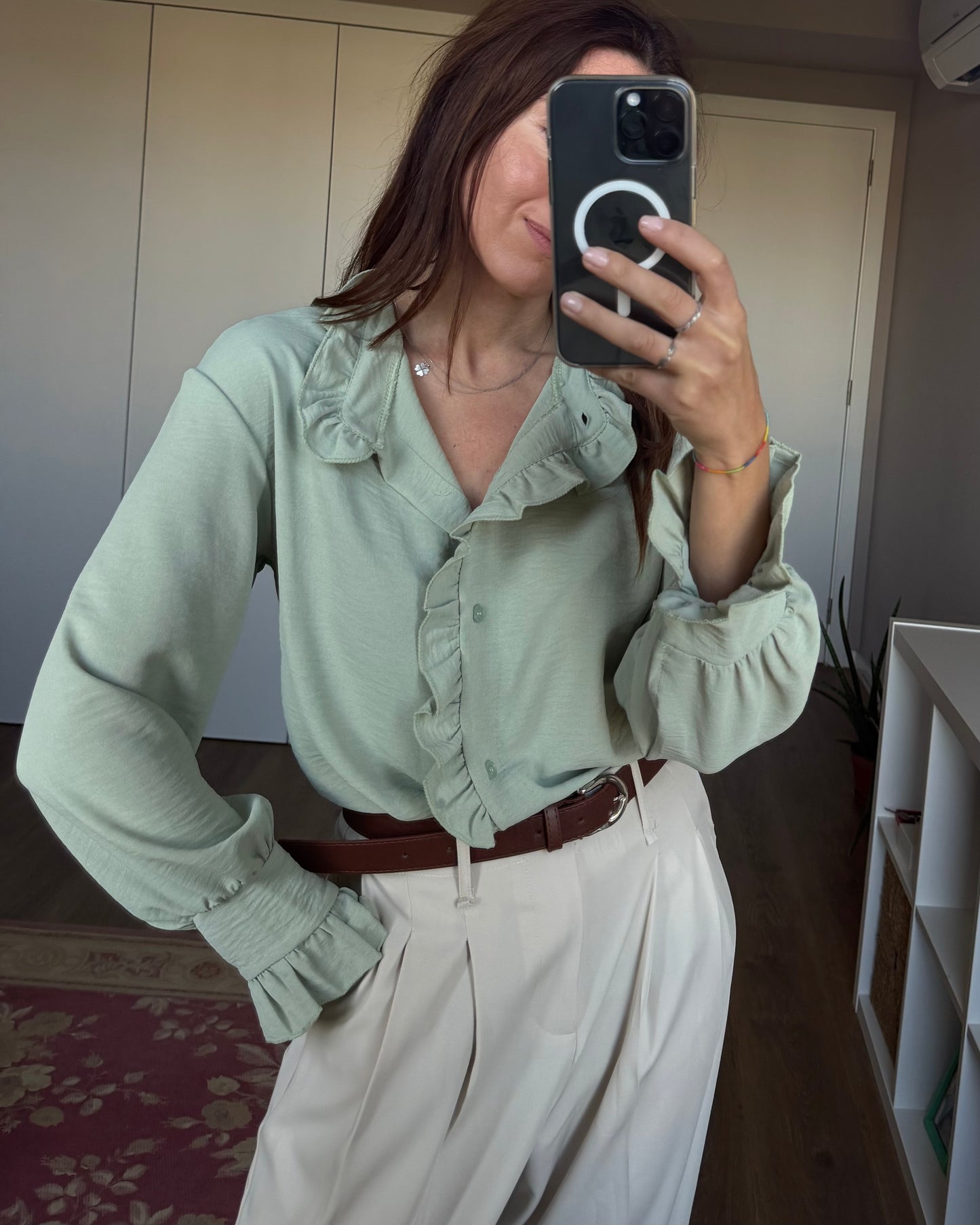 Camisa Amélie - Verde Água