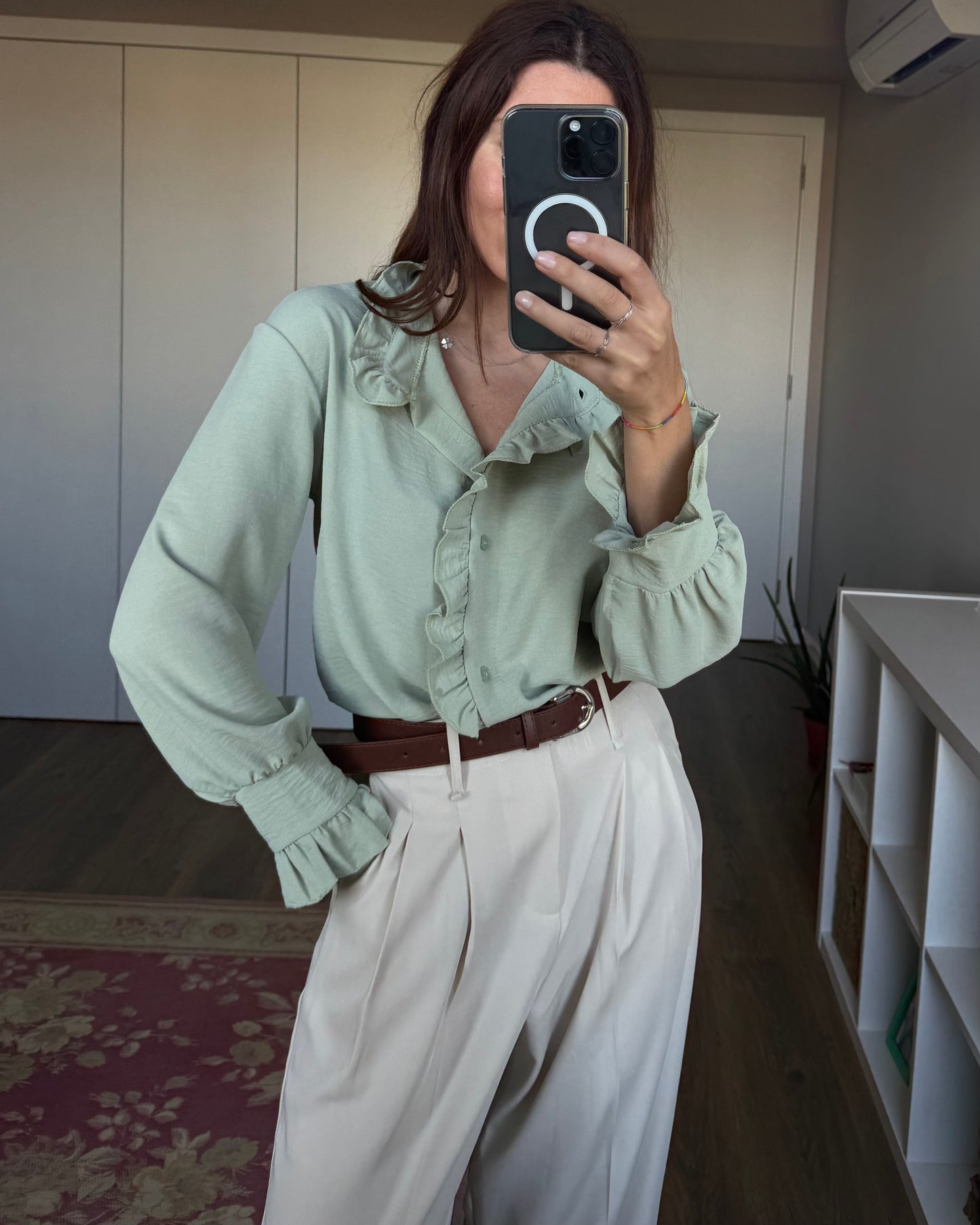 Camisa Amélie - Verde Água