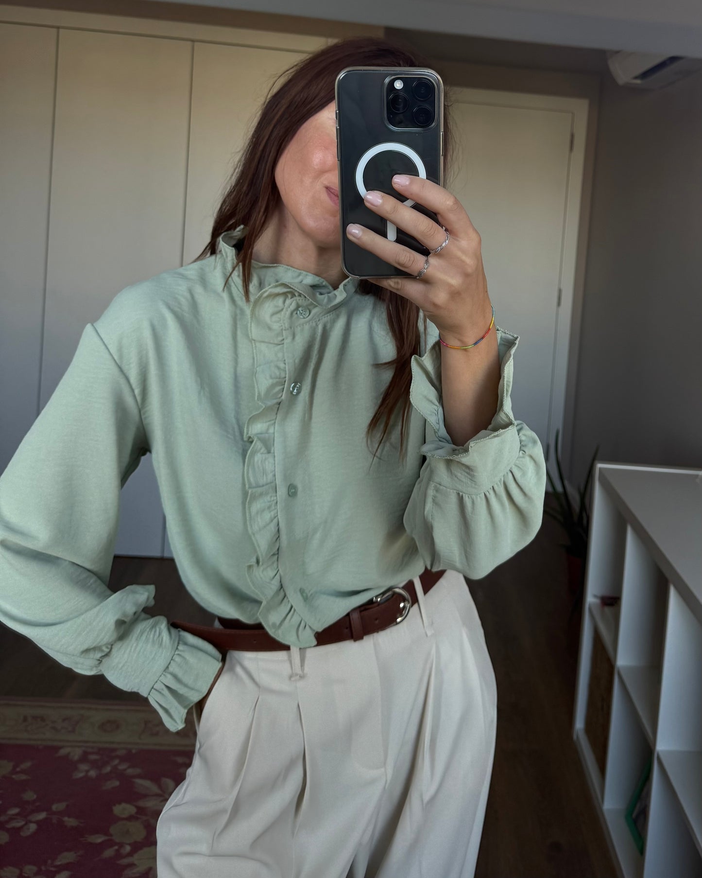 Camisa Amélie - Verde Água