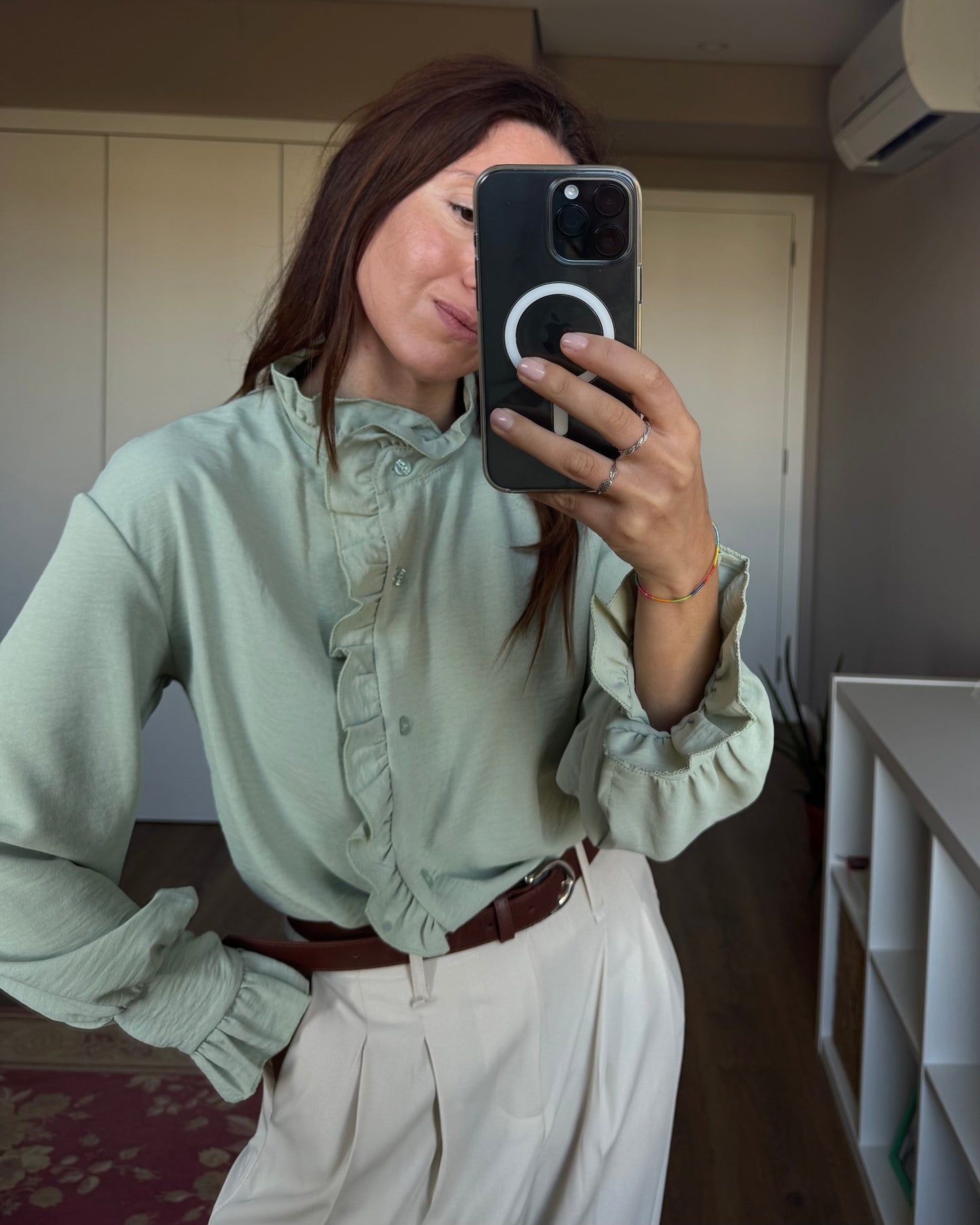 Camisa Amélie - Verde Água