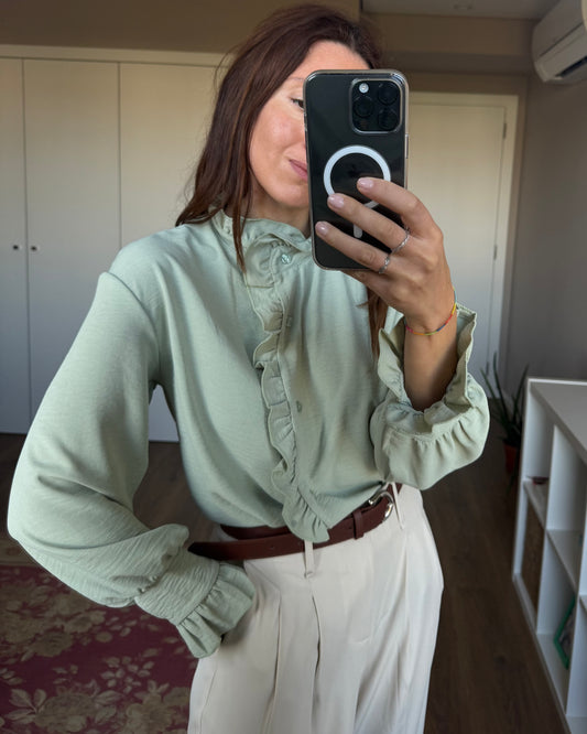 Camisa Amélie - Verde Água